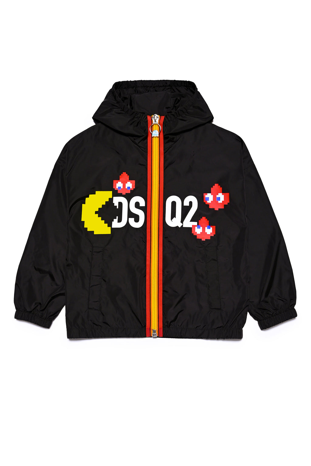 Pac-Man hooded glossy windbreaker jacket
