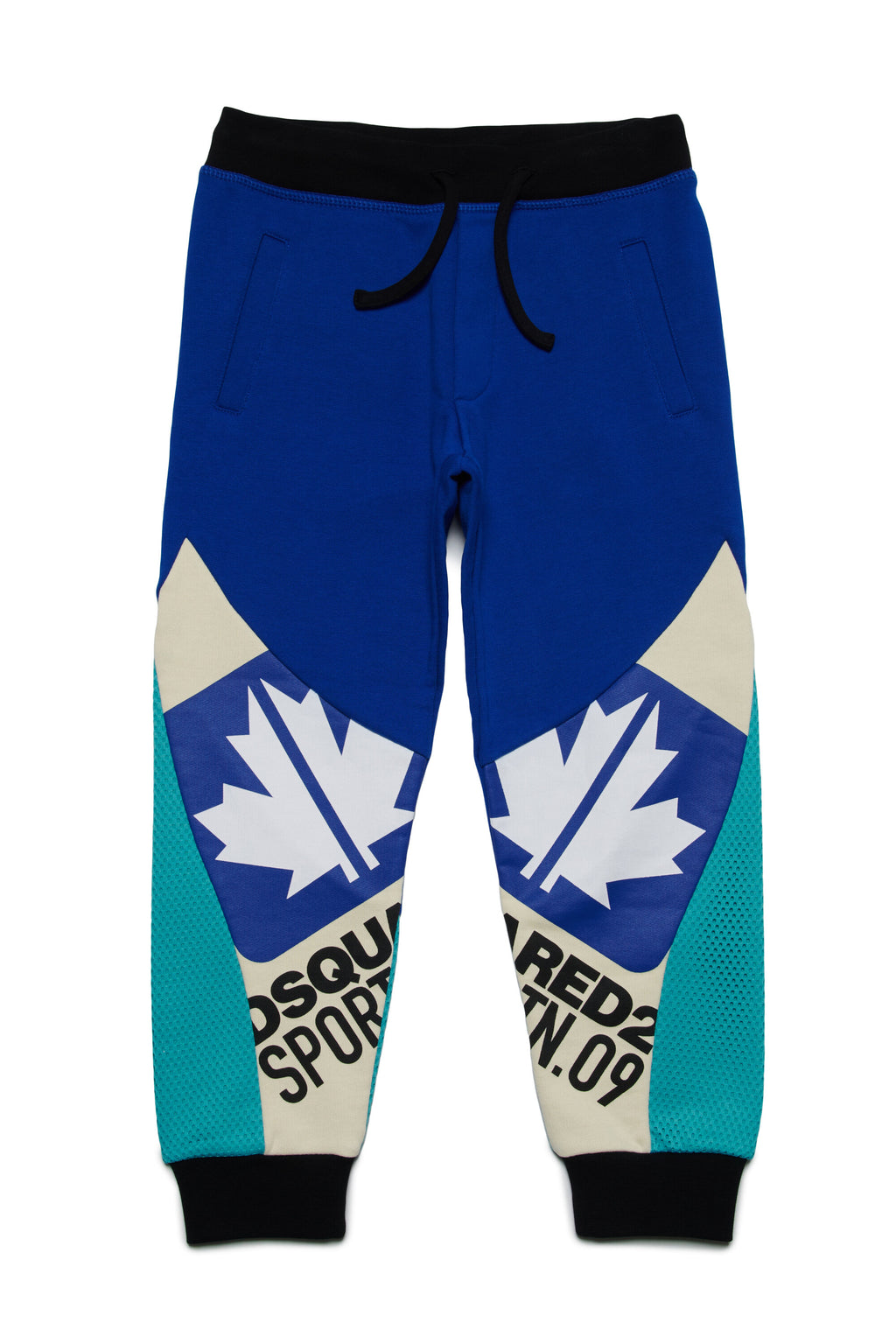 Pantalones deportivos de forro polar en azul - Woolrich Kids