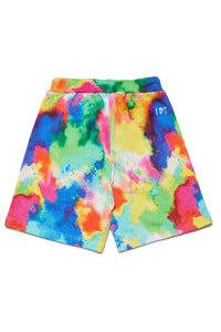 Pantalones cortos en chándal multicolor