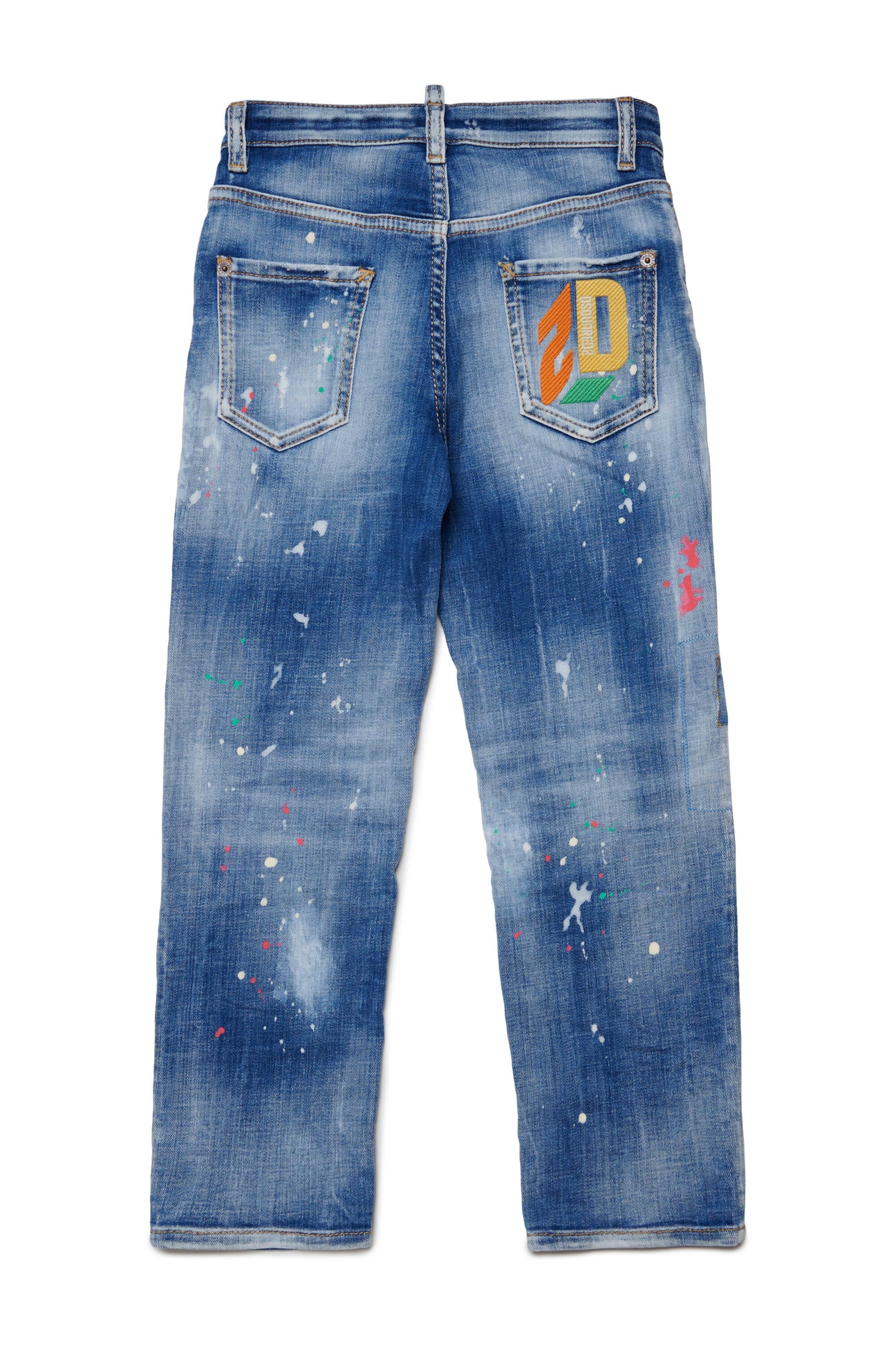 Straight jeans with spots and logo - 642 Jean Straight jeans with spots and logo - 642 Jean