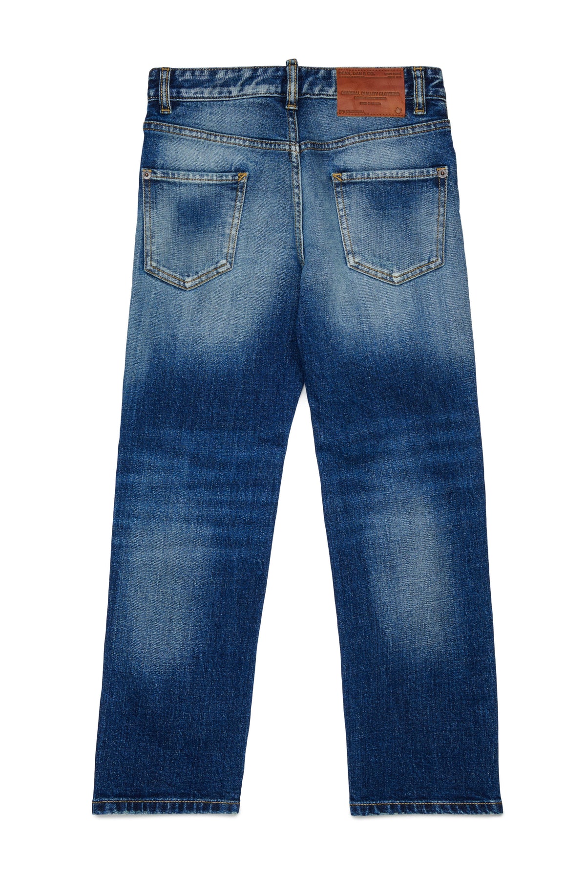 Jeans rectos azul claro con bajo ancho - 642