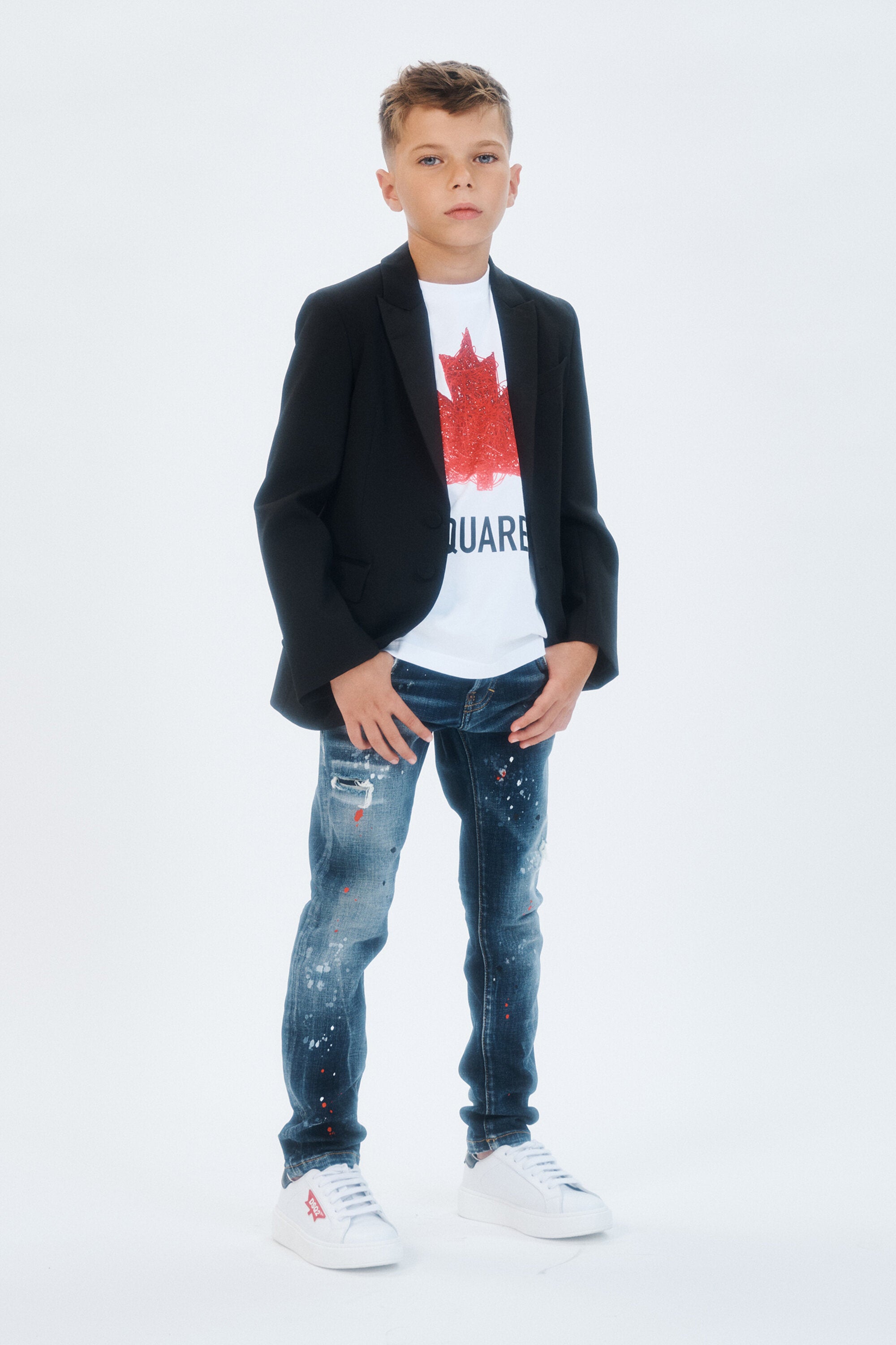 Chaqueta blazer de lana fría