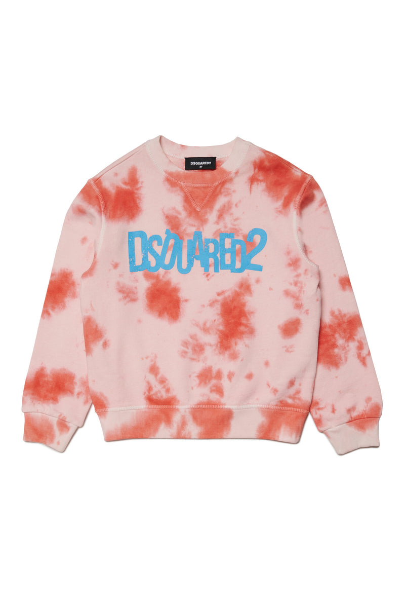 Dsquared2 boy's tie-dye sweatshirt with logo | BRAVE KID