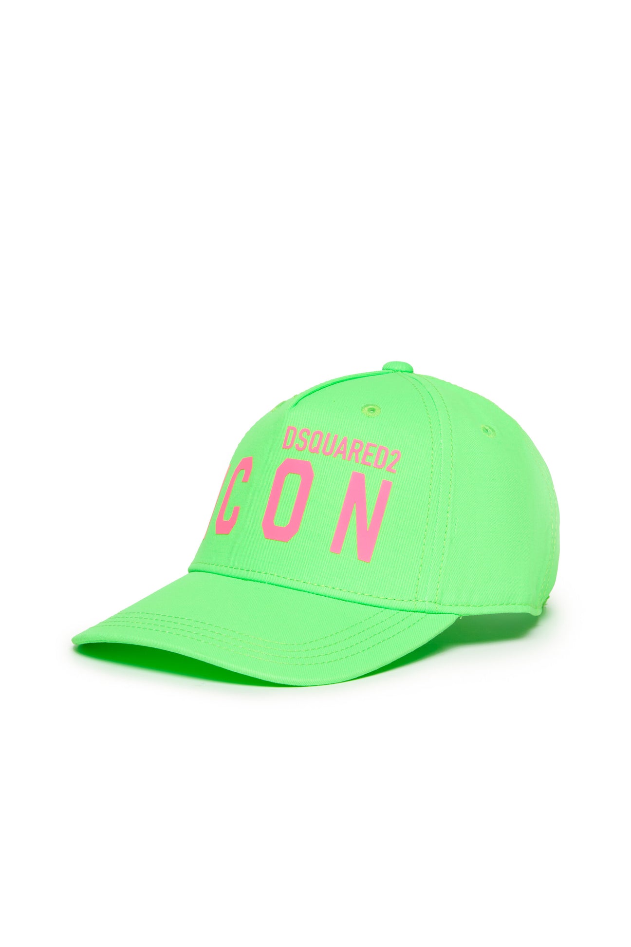 Baseball cap with neon Icon print 
