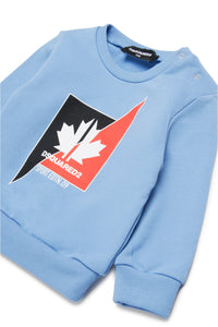 Sweatshirt with two-color Leaf graphics