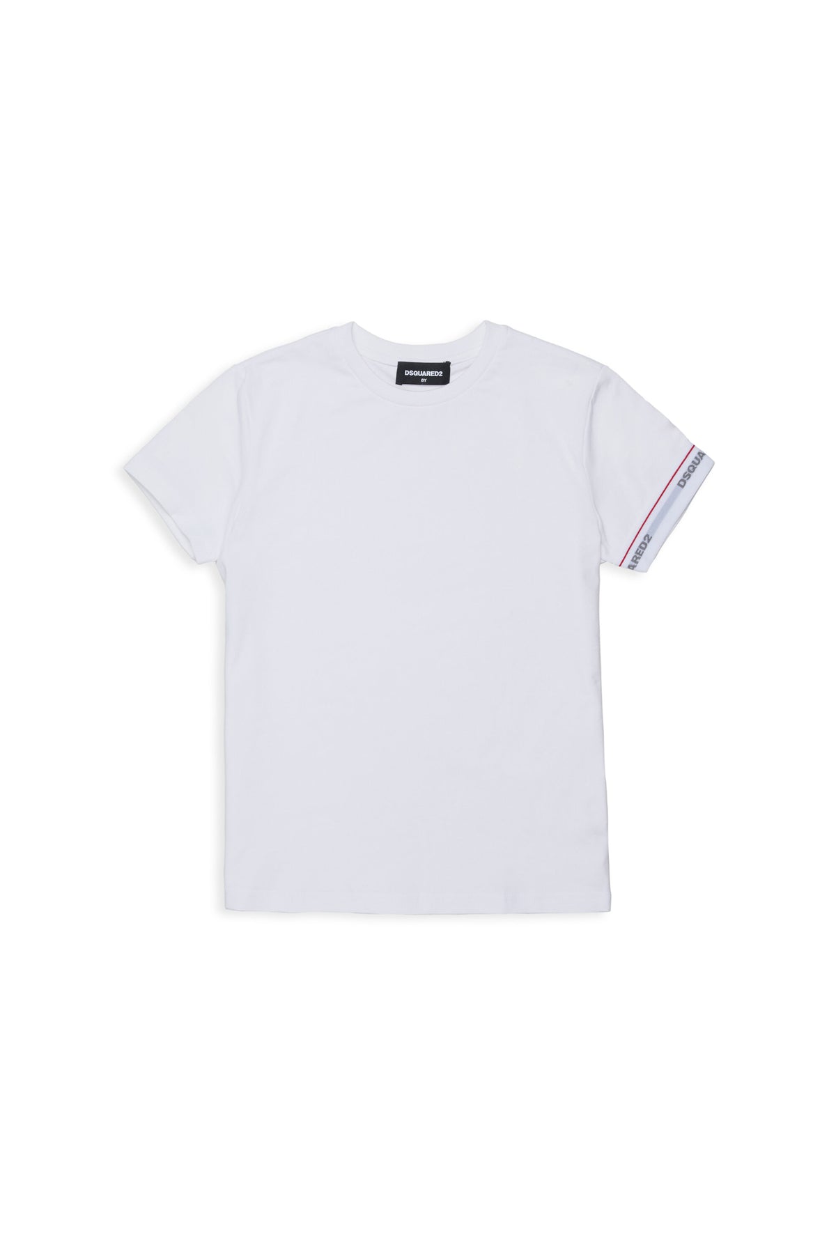 Camiseta con banda elástica y logotipo