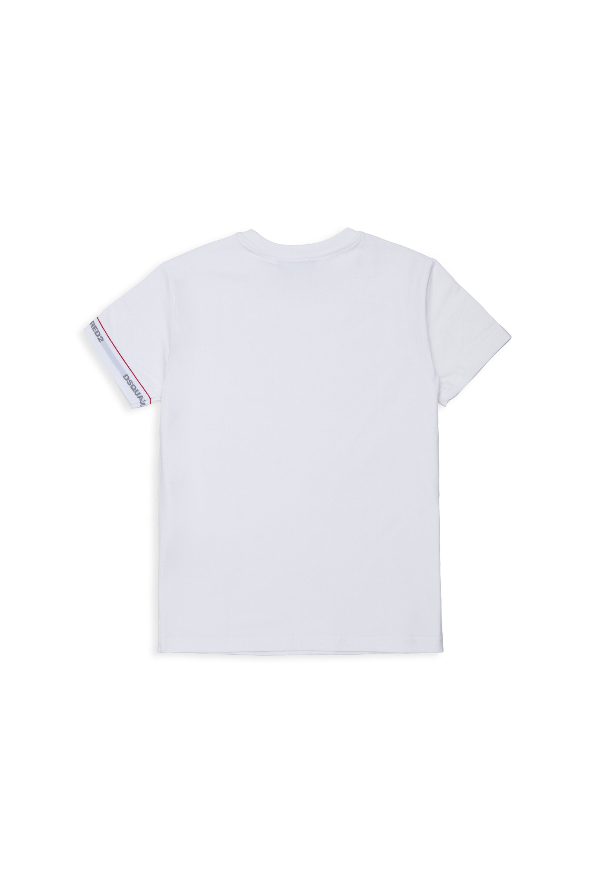 Camiseta con banda elástica y logotipo