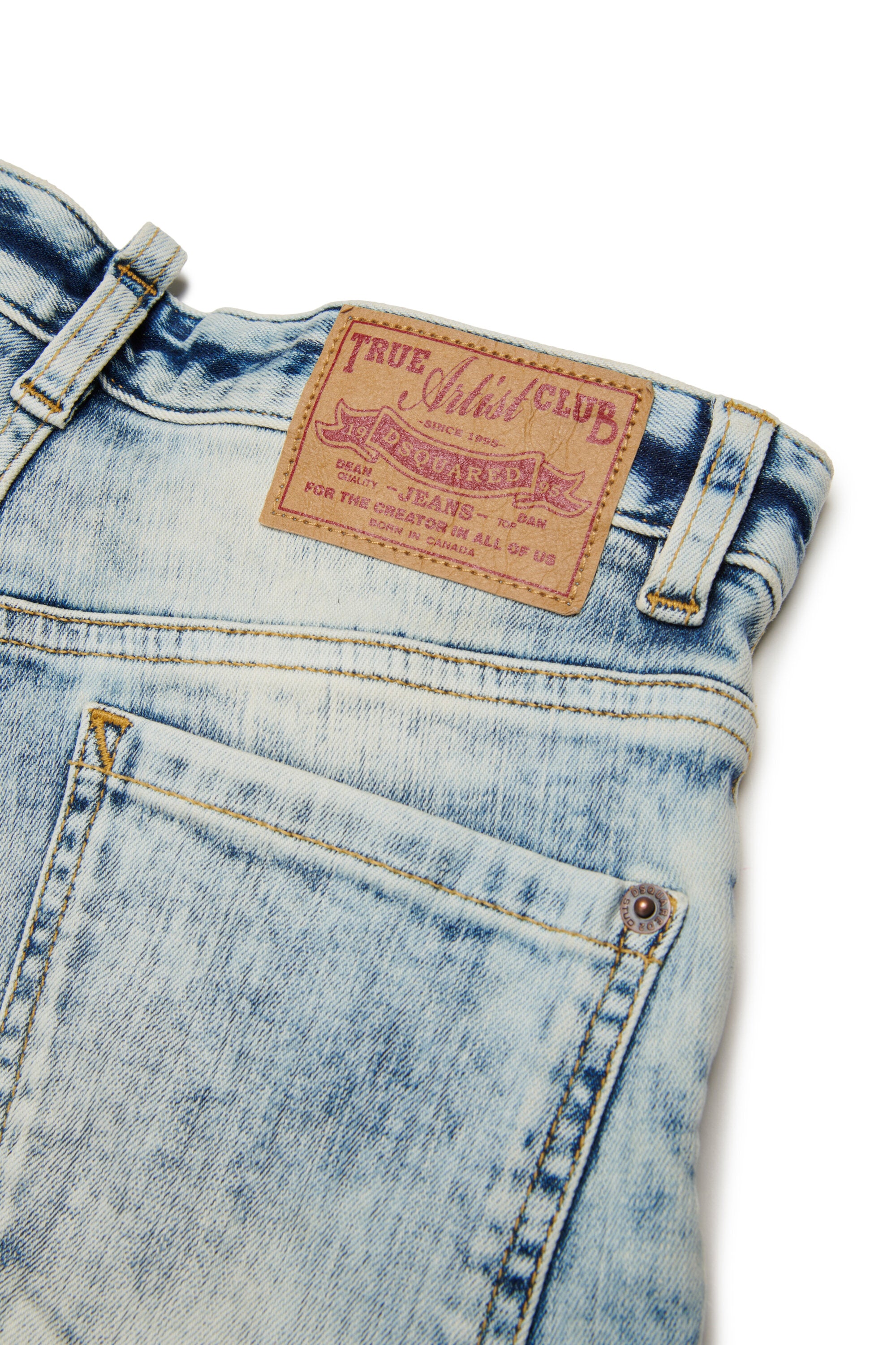 Vaqueros straight con efecto jaspeado - Loose