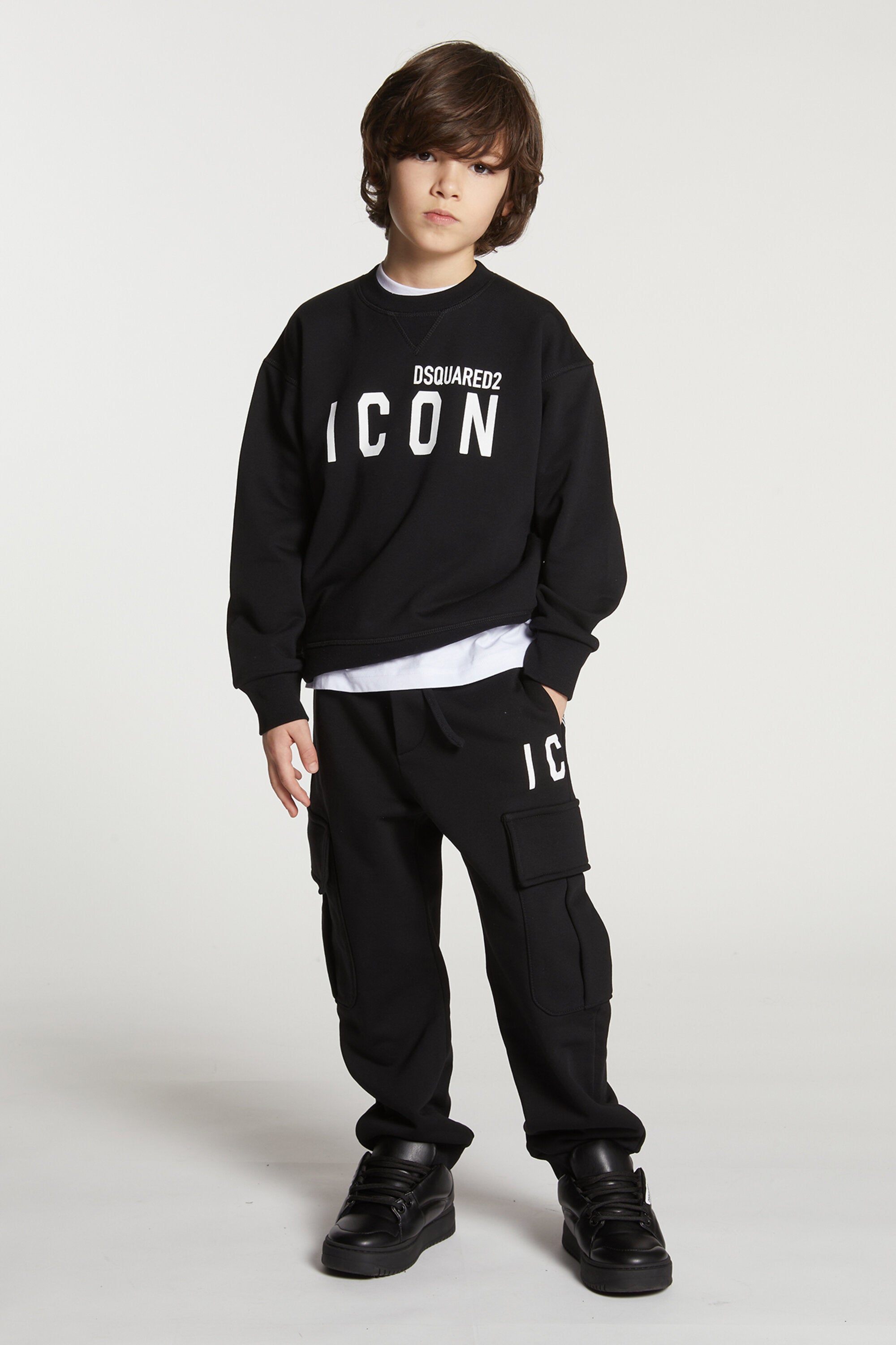 Crew-neck sweatshirt with ICON logo
