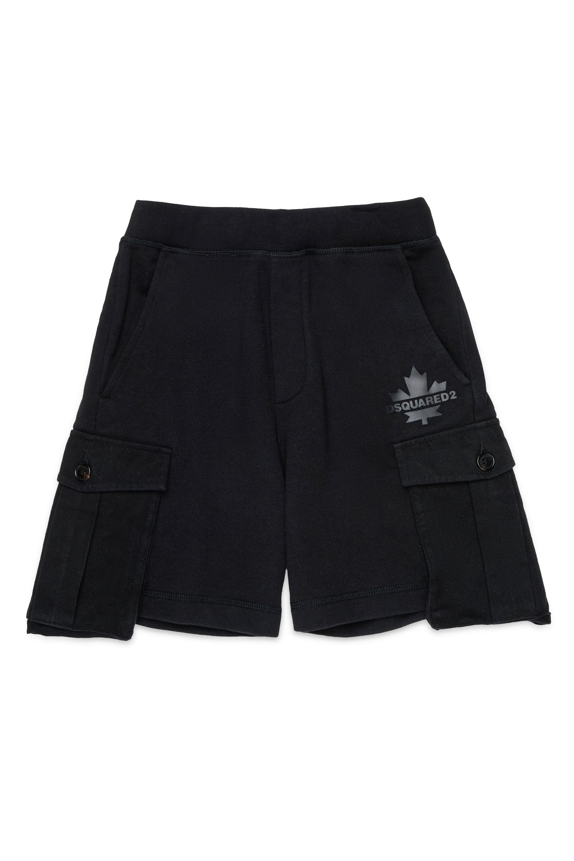 Pantalones cortos de felpa con Maple Leaf