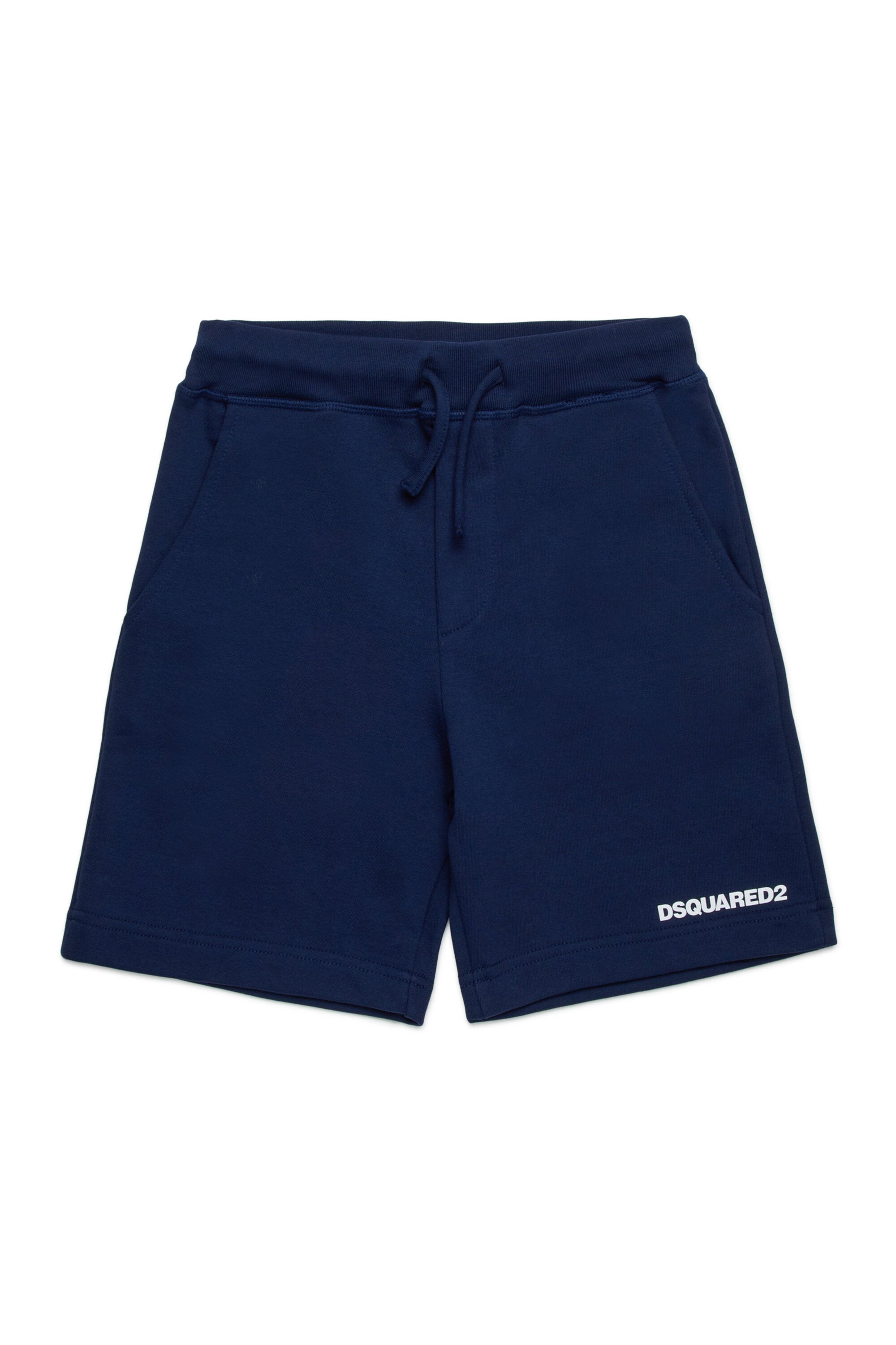 Branded fleece shorts