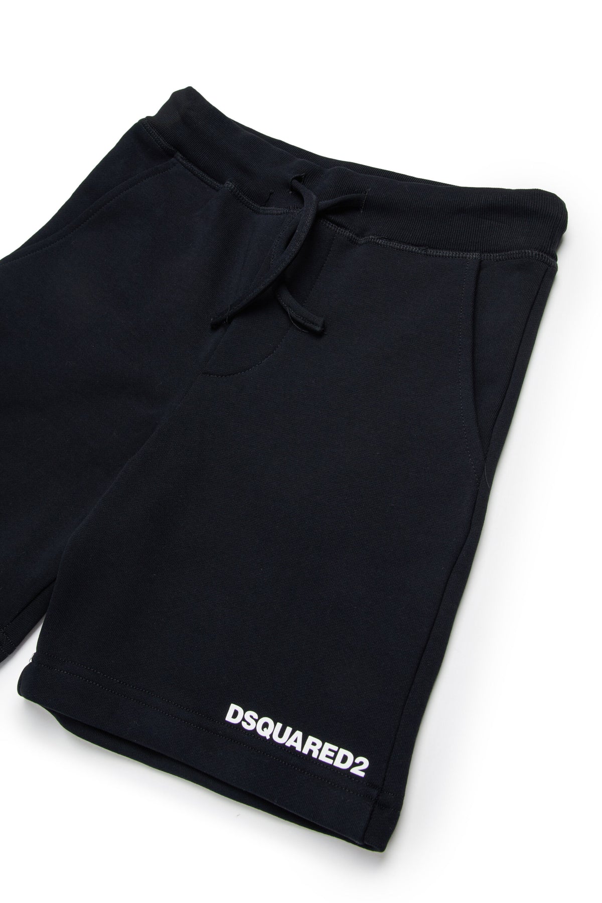 Pantalones cortos de felpa con marca