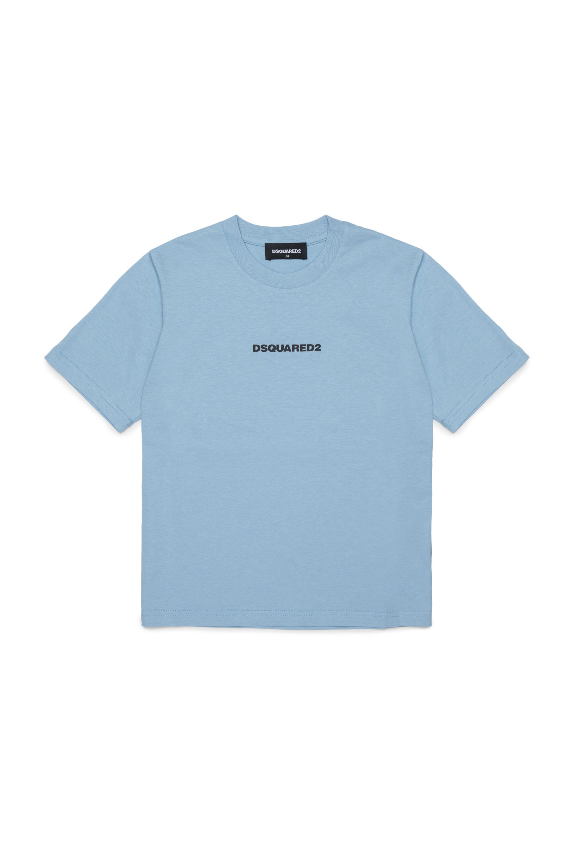 T-shirt with rubber effect logo