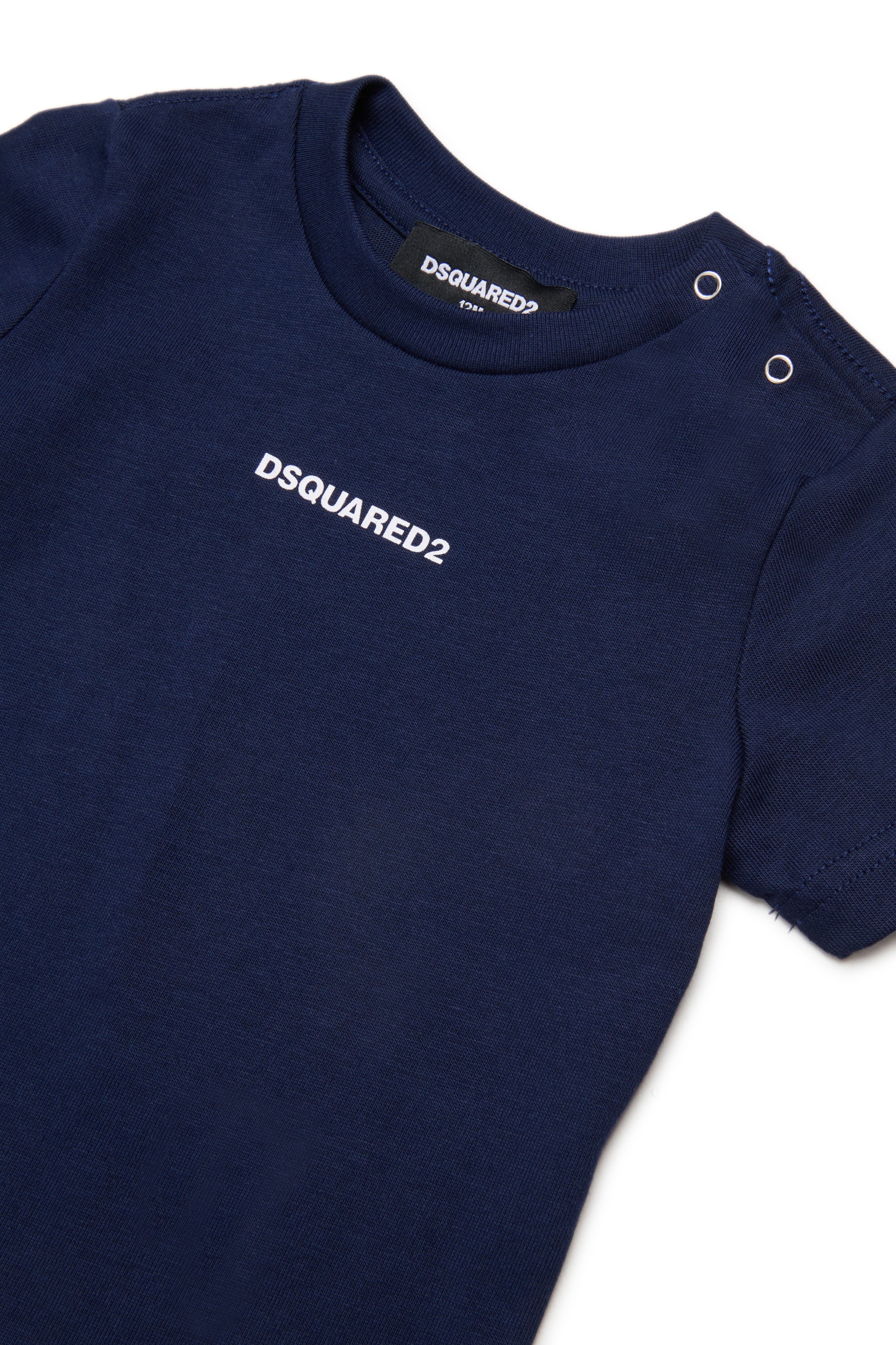 Camiseta de cuello redondo con logo