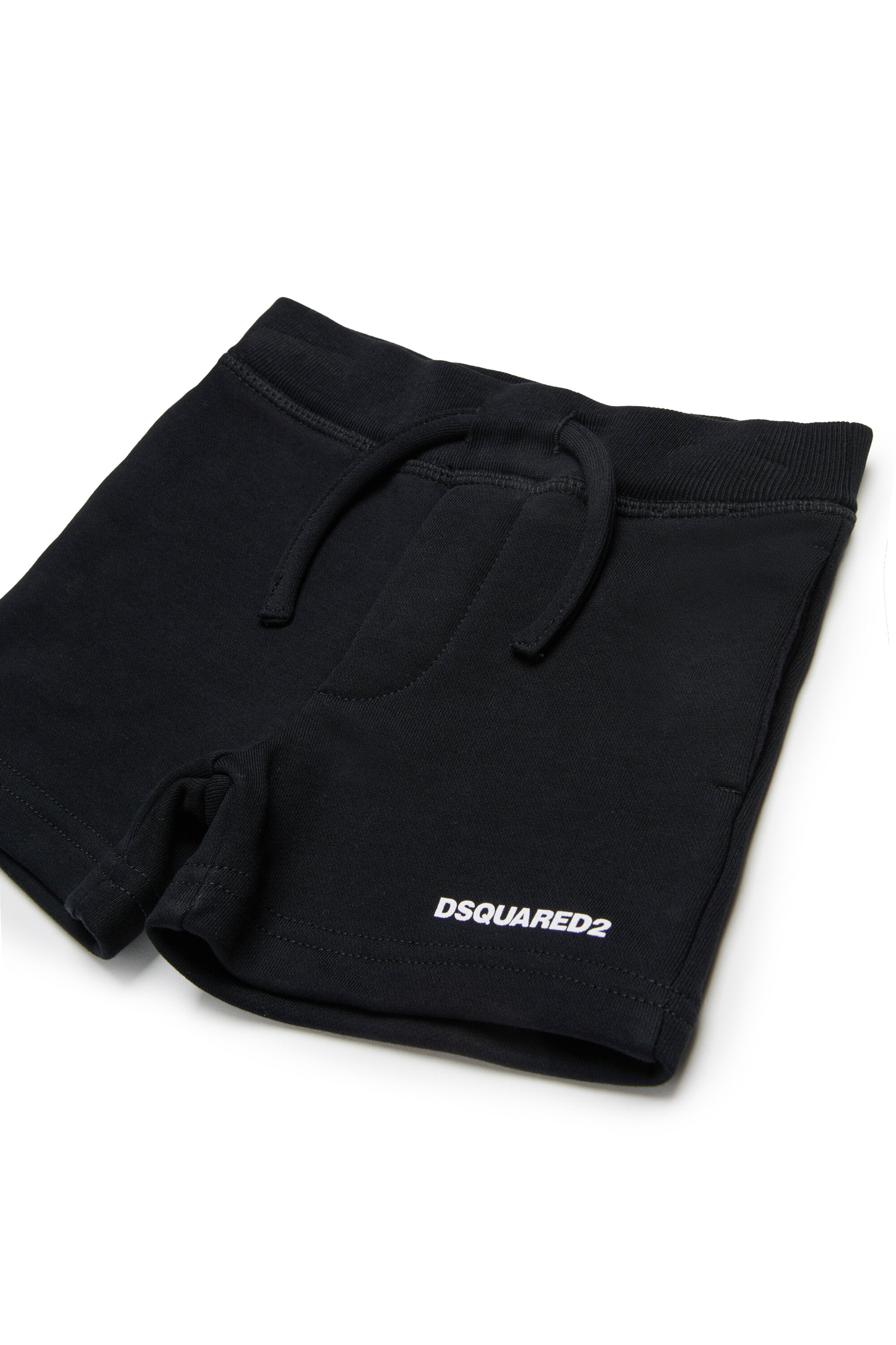Pantalones cortos de felpa con logotipo Dsquared2