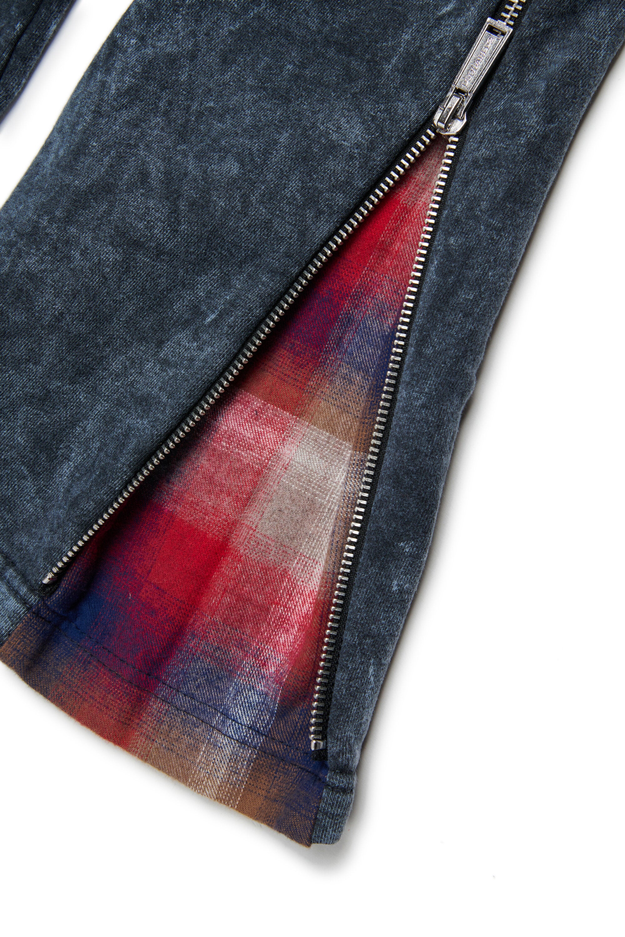 Pantalones en felpa con efecto jaspeado