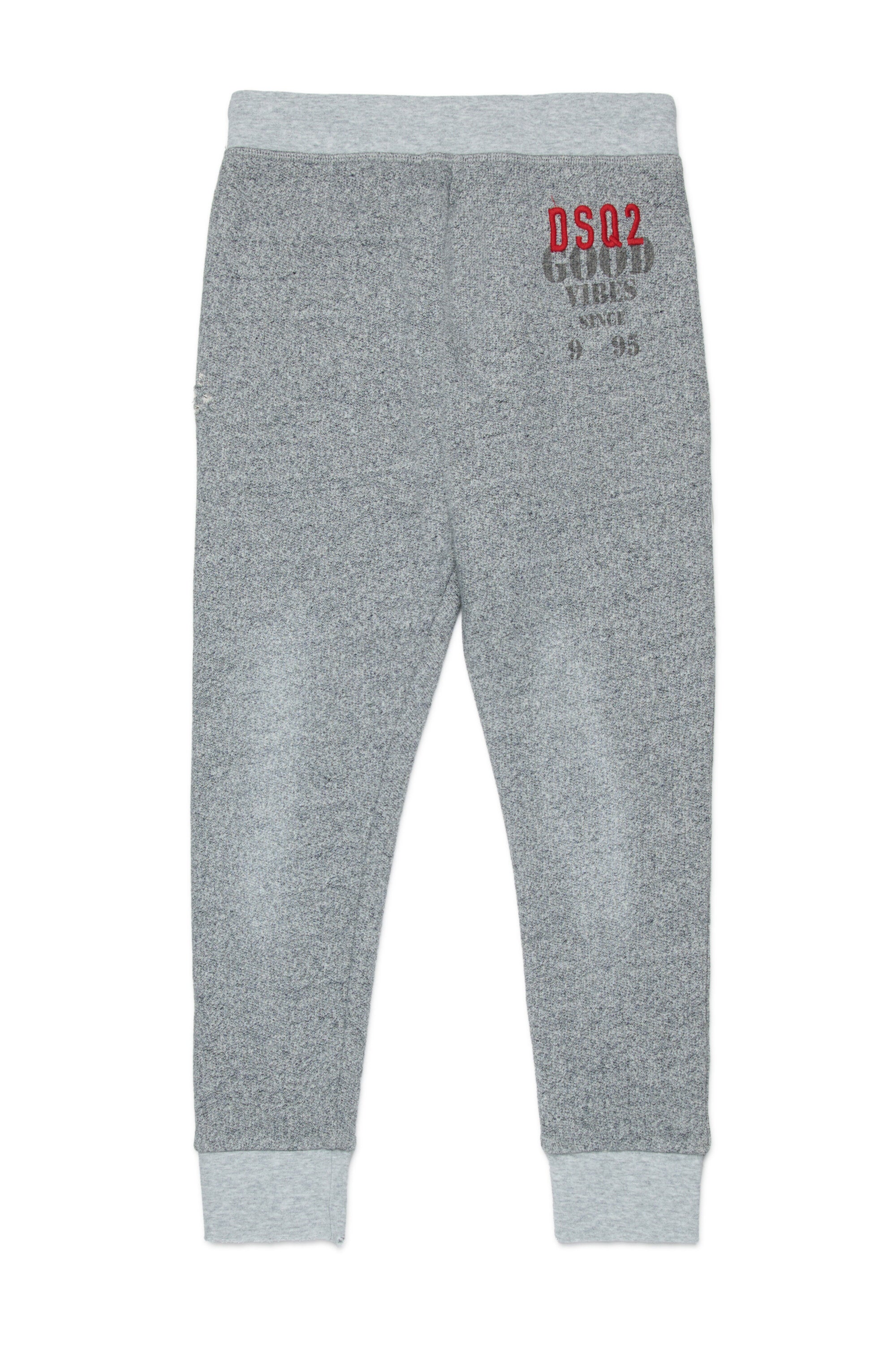 Pantalón jogger polar con efecto arruinado