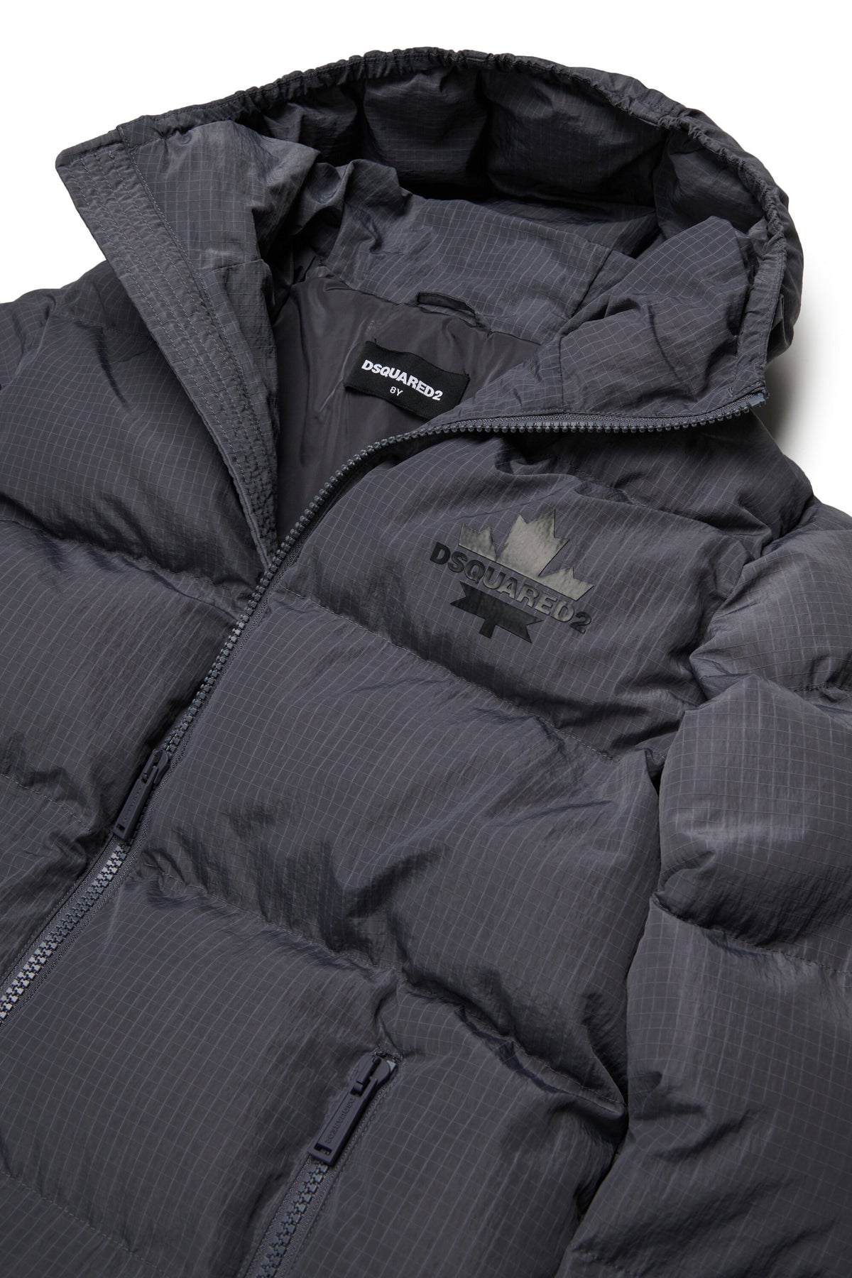 Padded jacket with logo