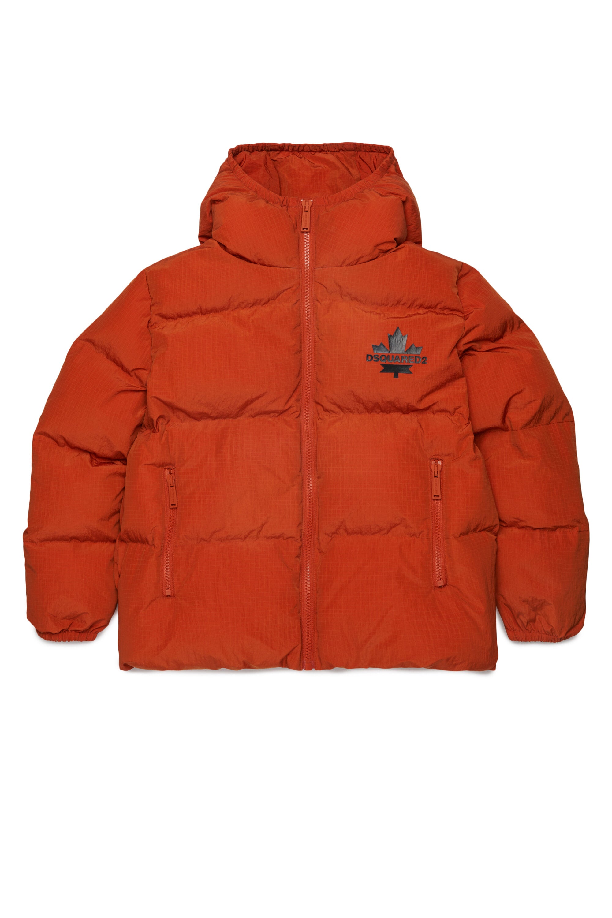 Chaqueta acolchada con logo estampado