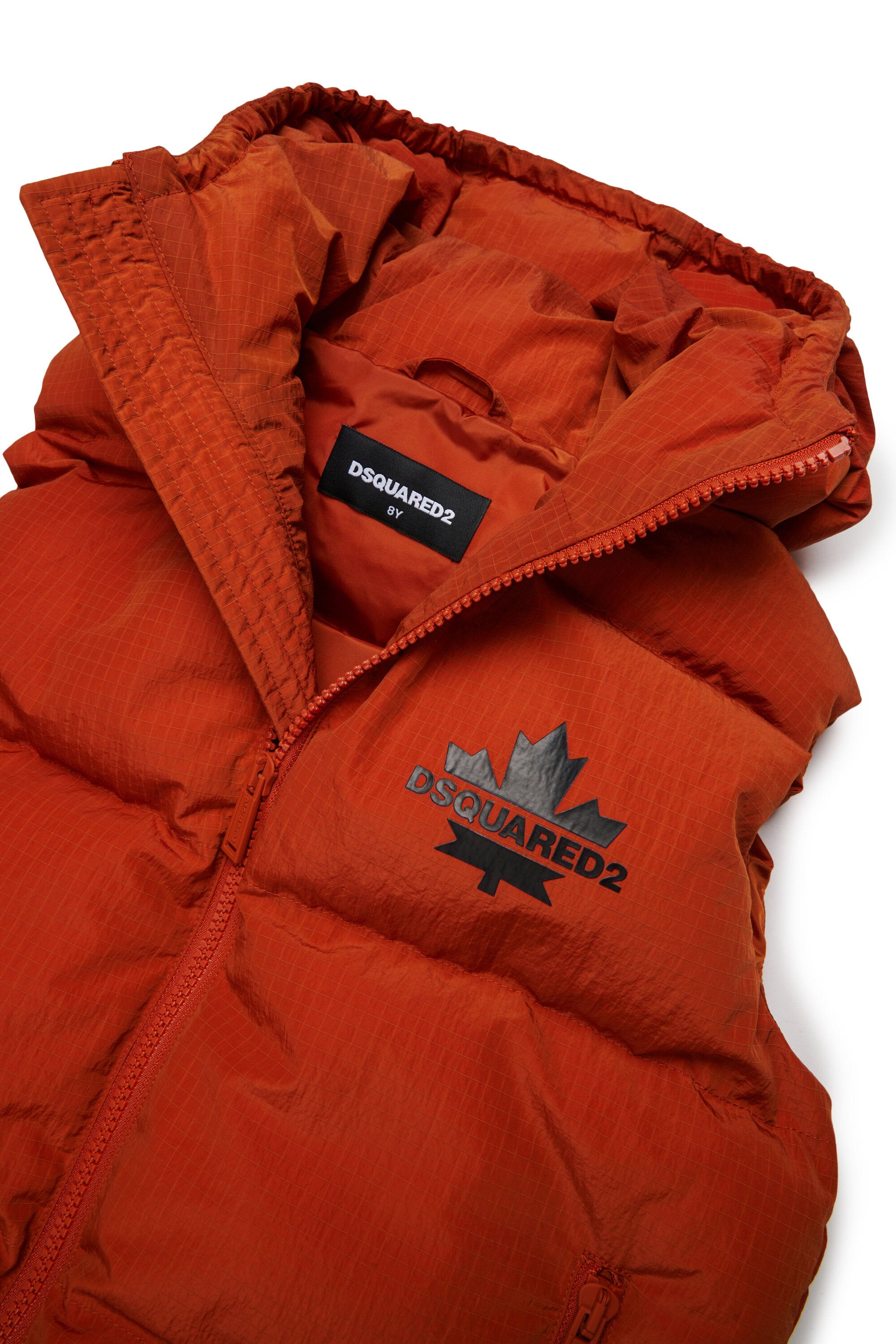 Padded vest with logo