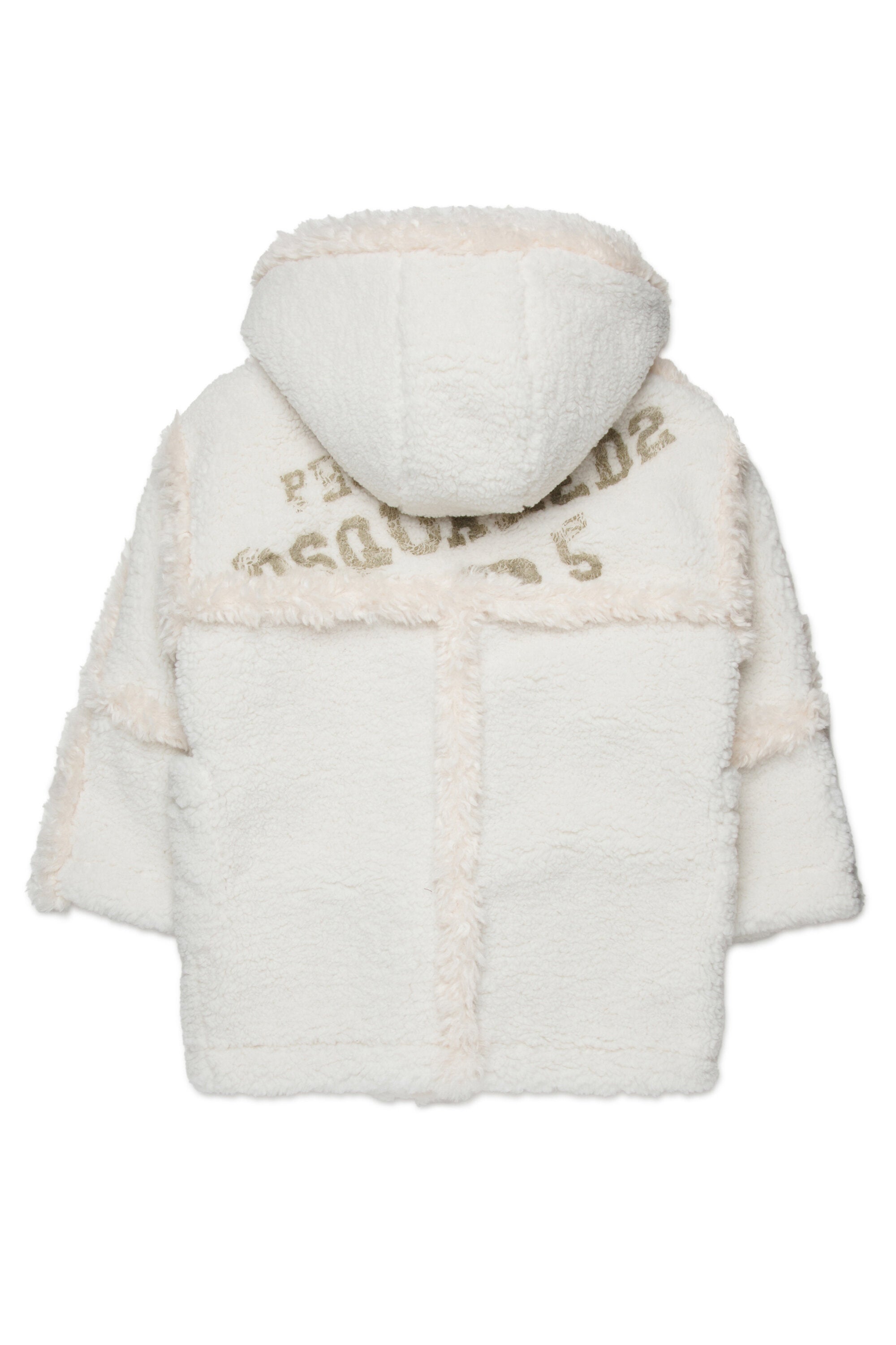 Chaqueta de lana con efecto cizalla