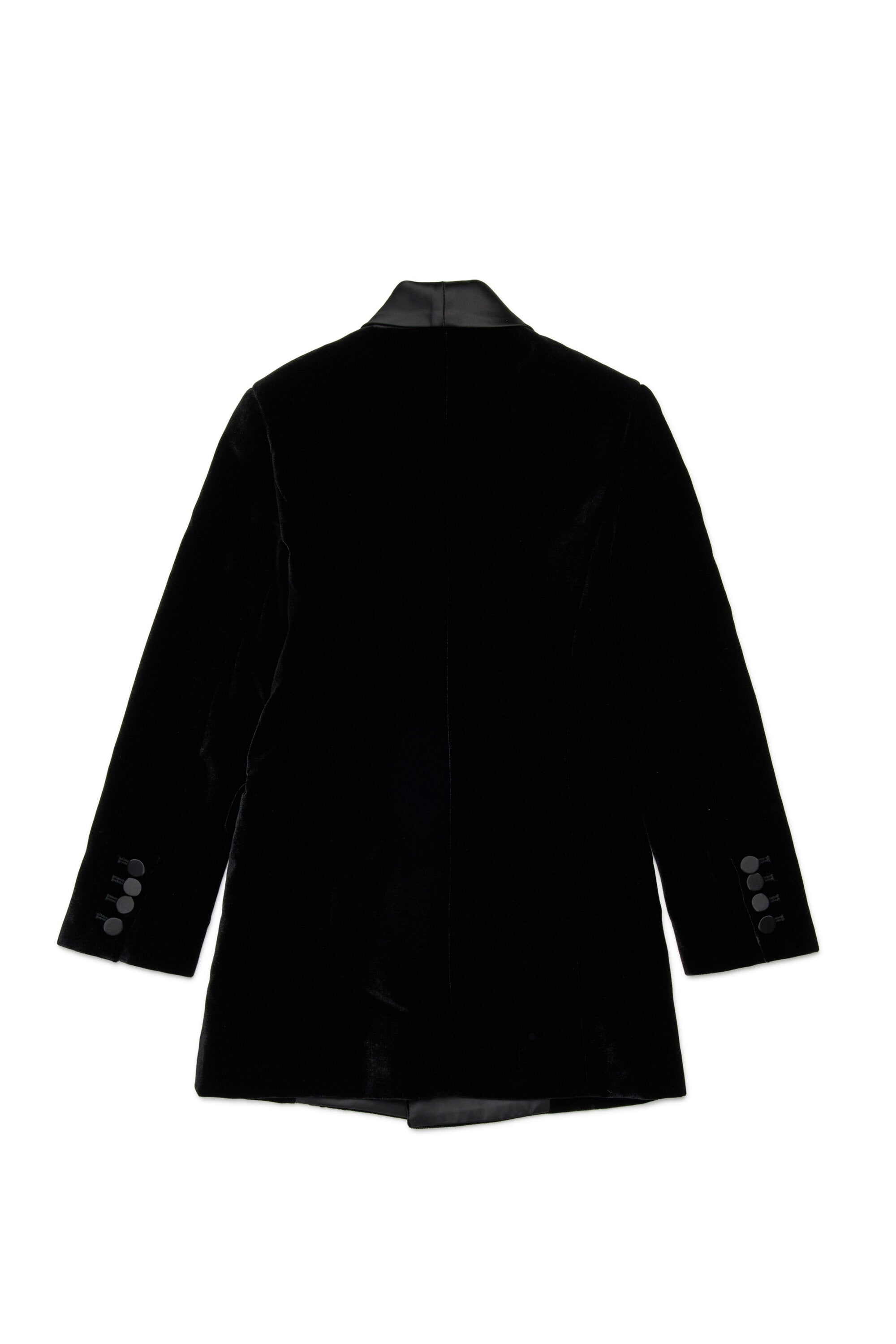 Vestido de terciopelo con placa D2