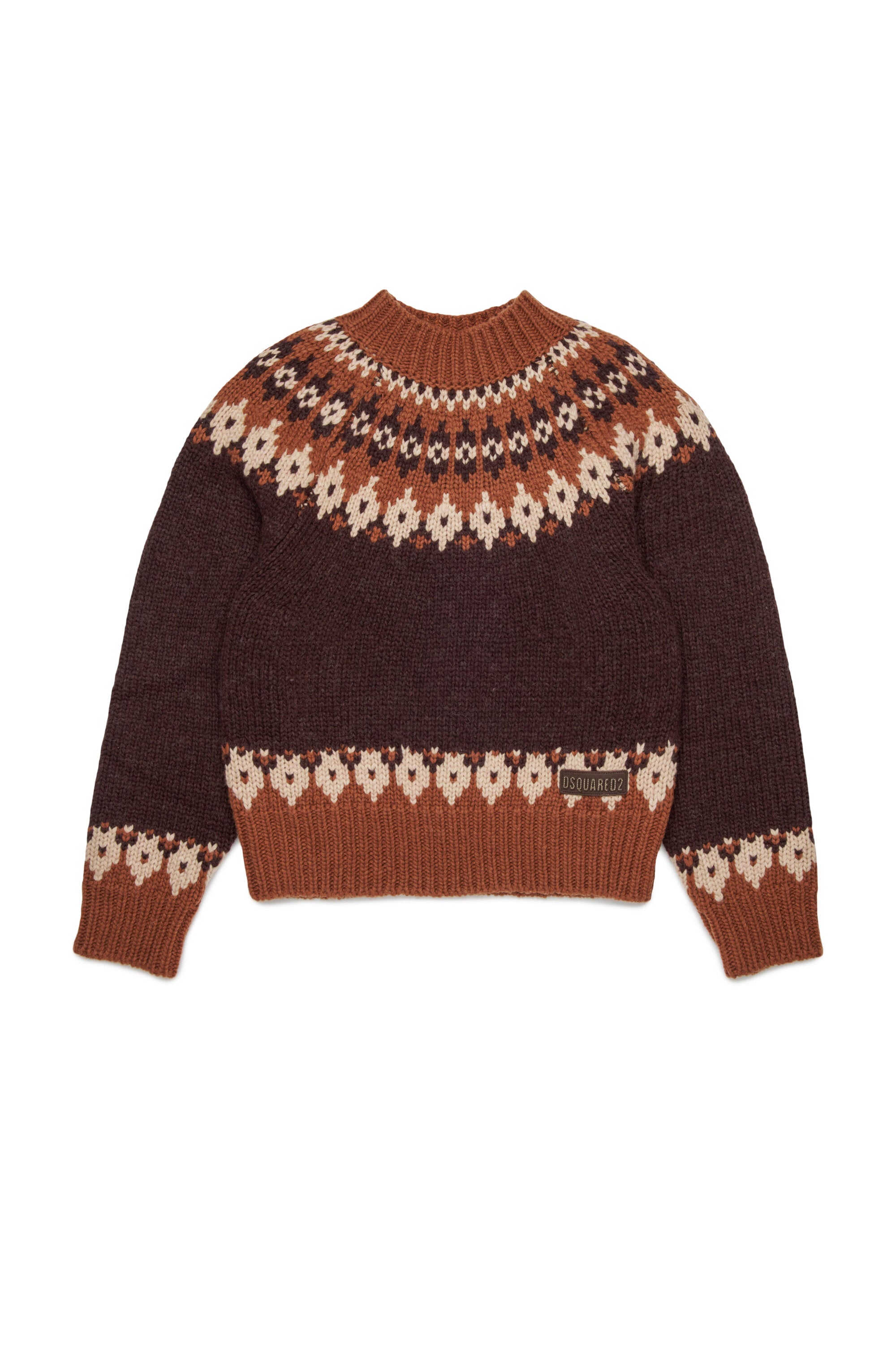 Norwegian wool blend turtleneck pullover