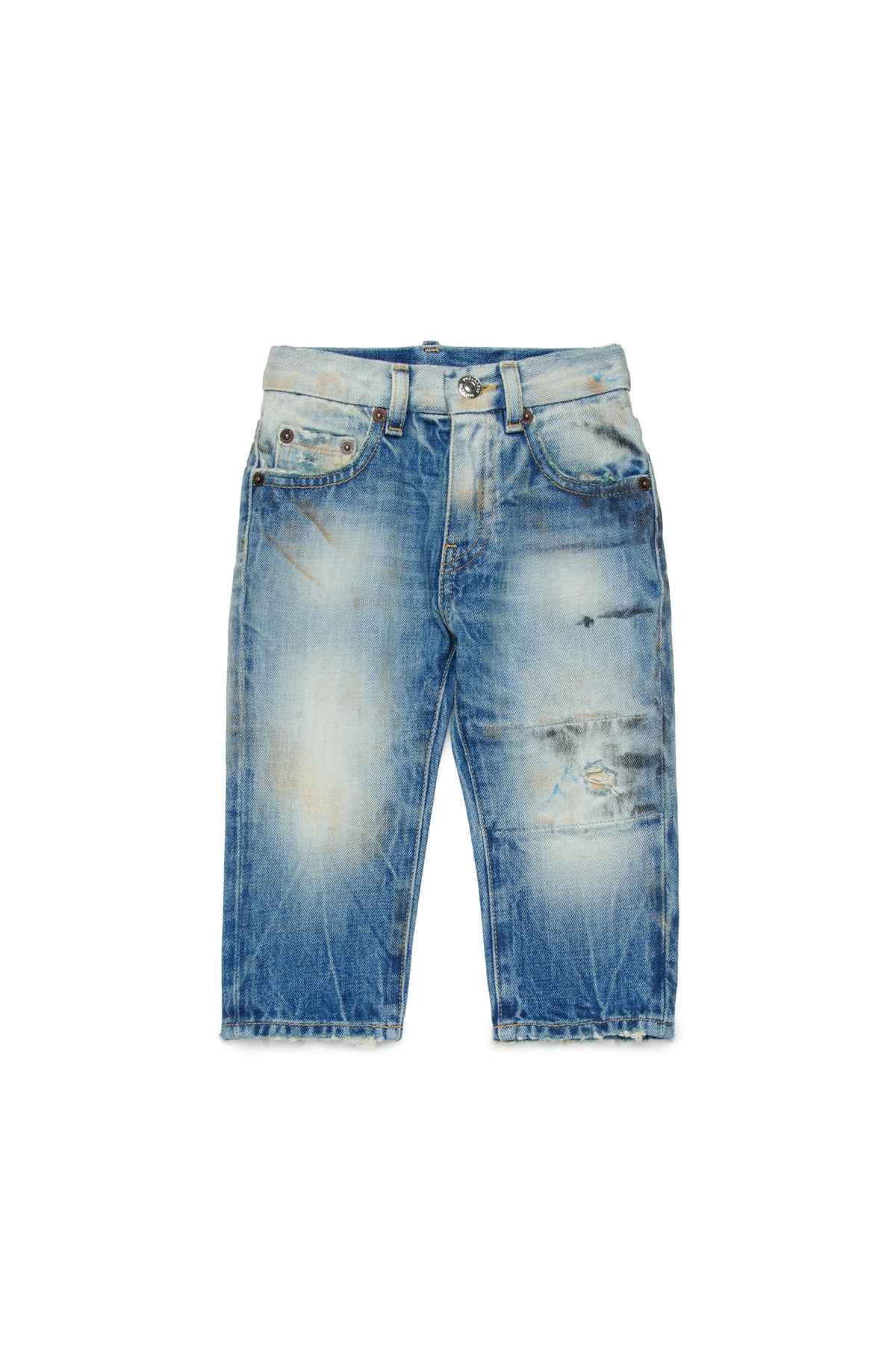 Jeans regular lavado azul claro