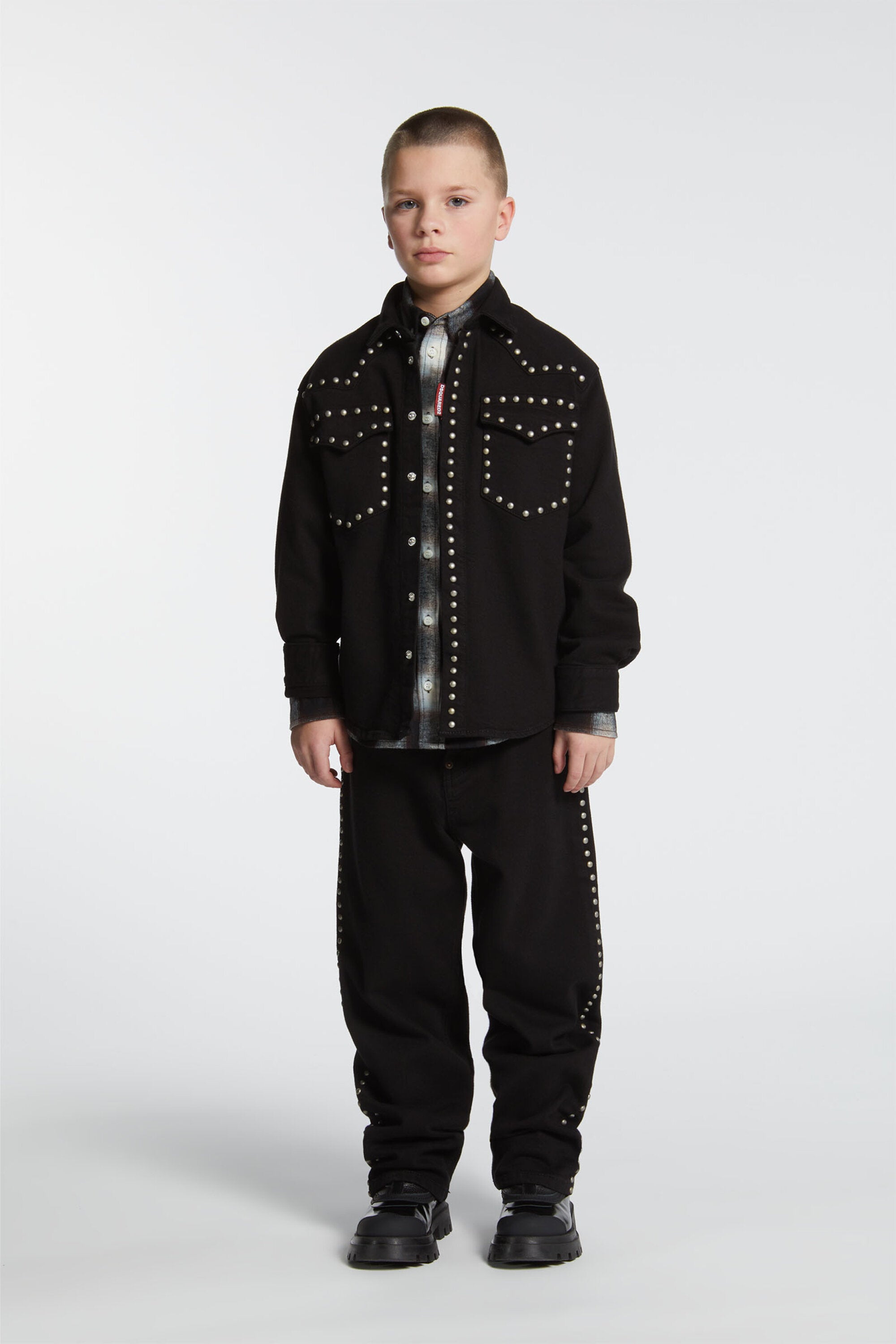 Regular black jeans with studs - Moose Lost