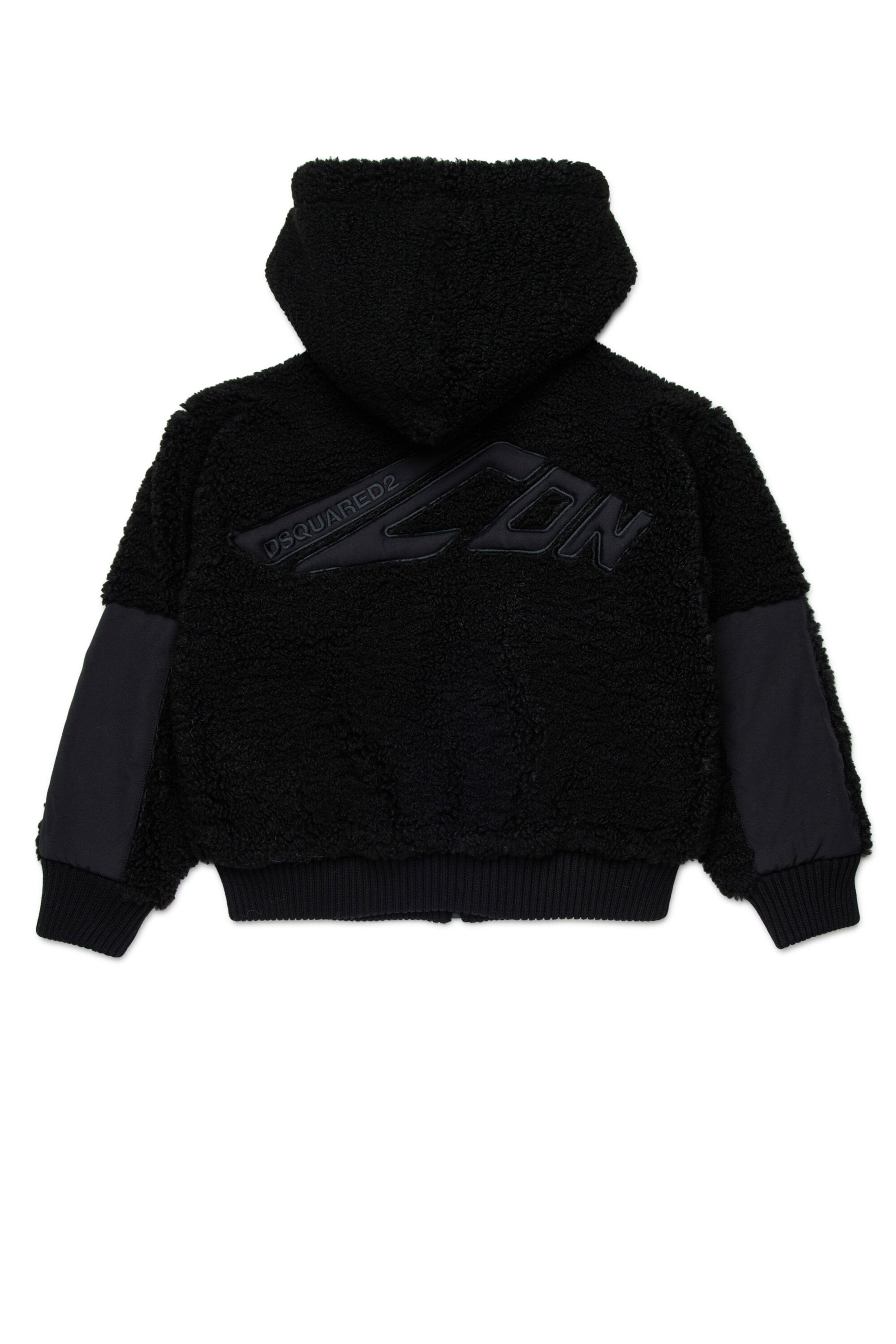 Chaqueta con capucha y logotipo maxi