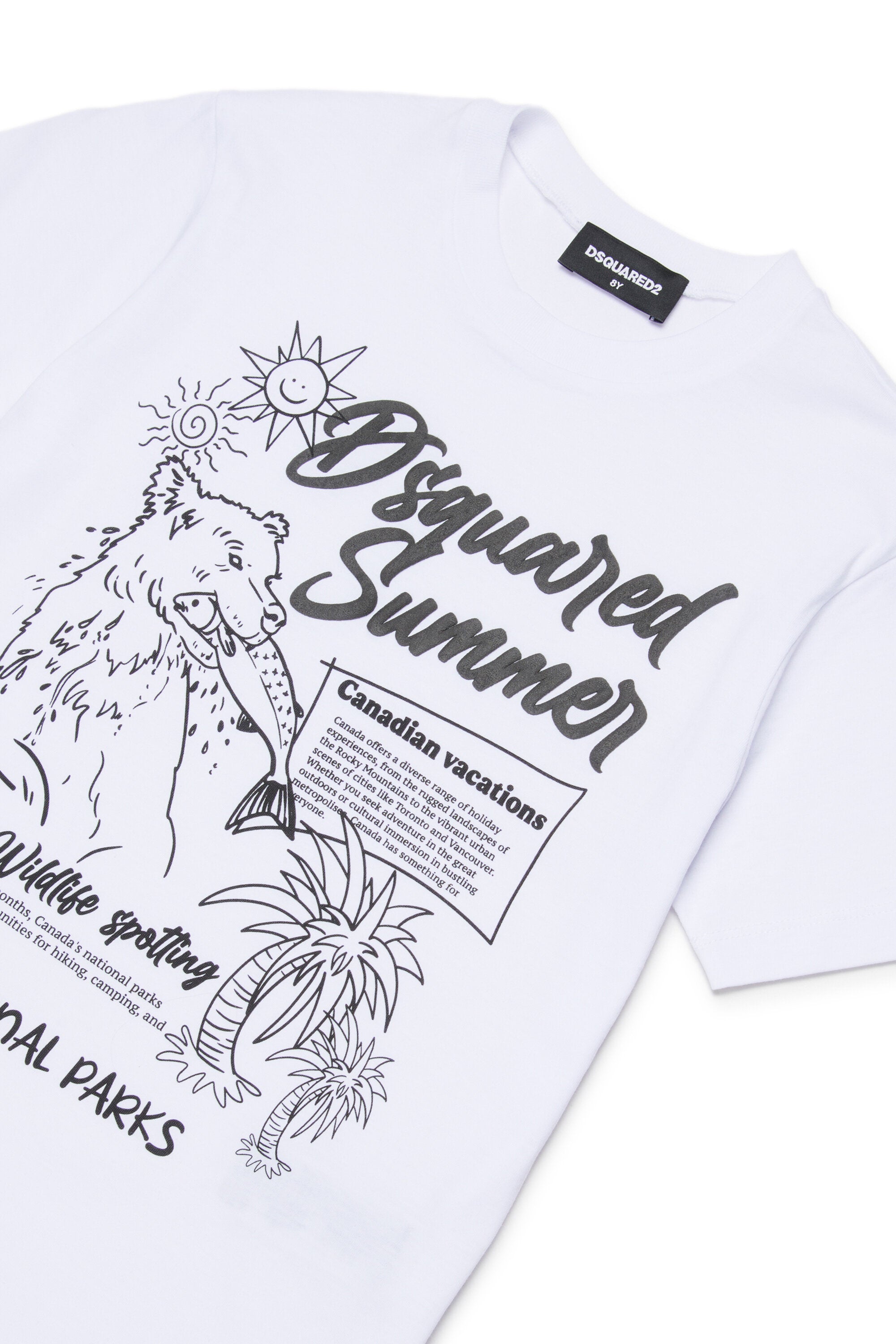 T-shirt with logo and frontal print