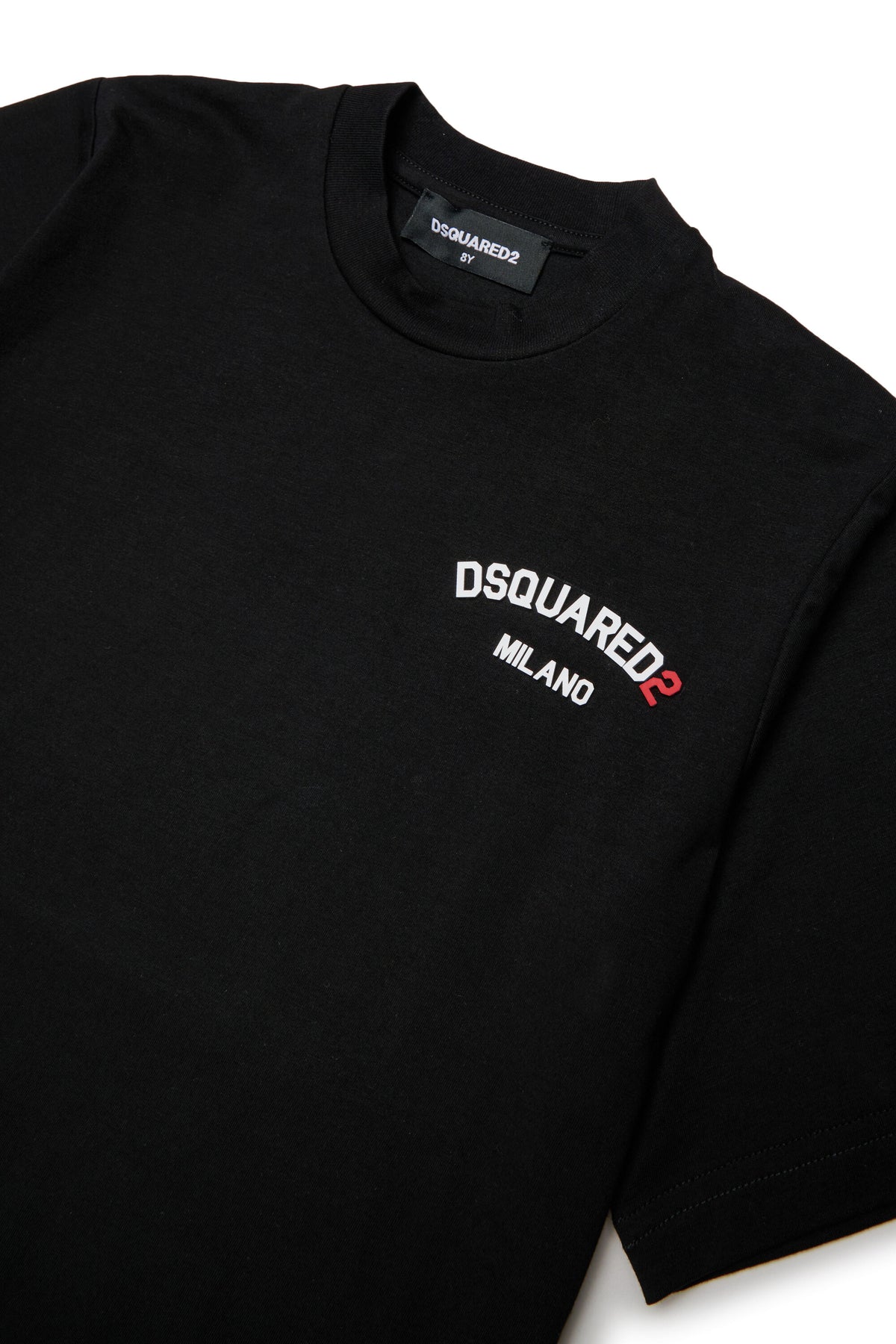 Camiseta de cuello redondo con logo