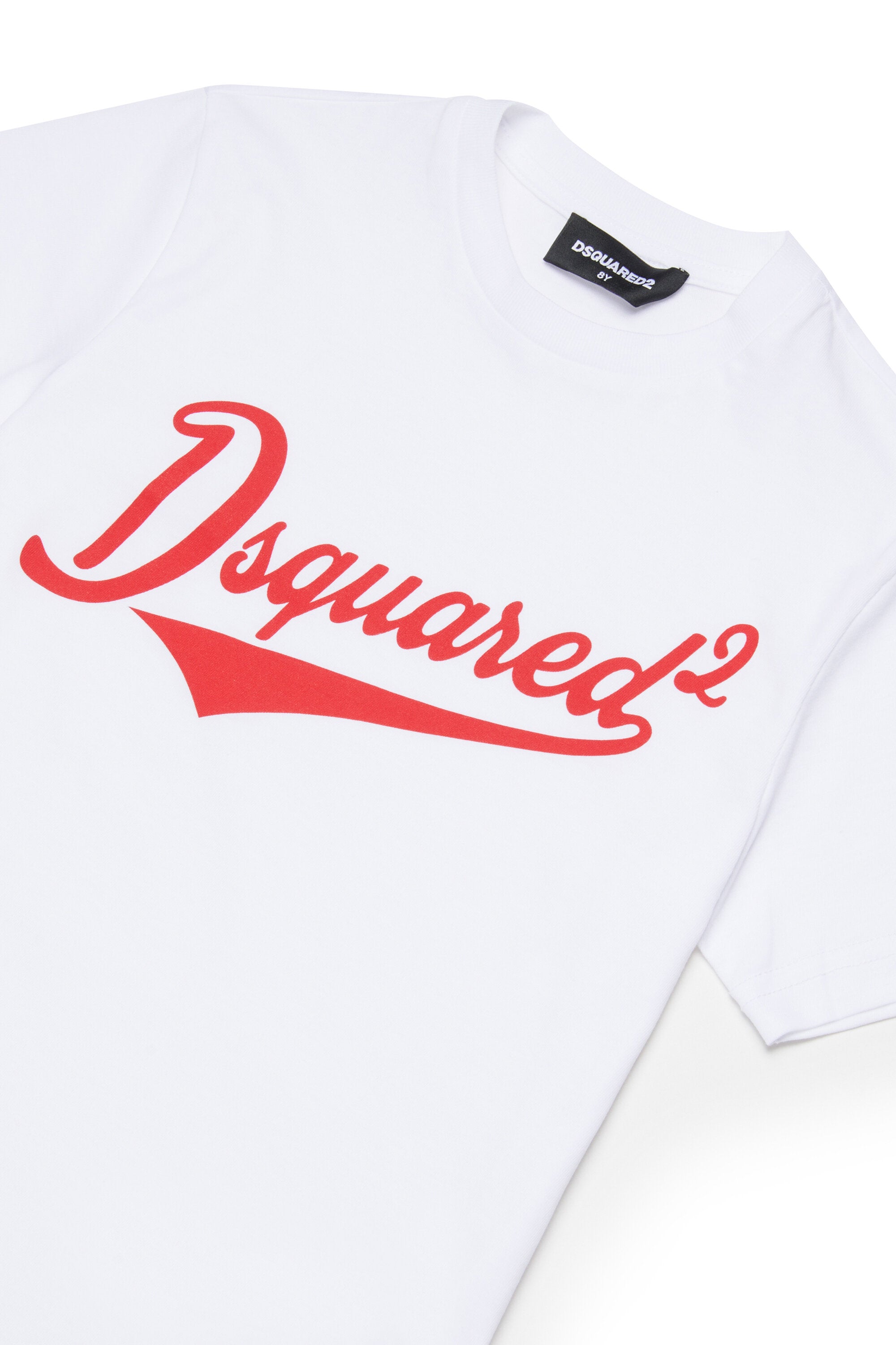 Camiseta de cuello redondo con logo estampado