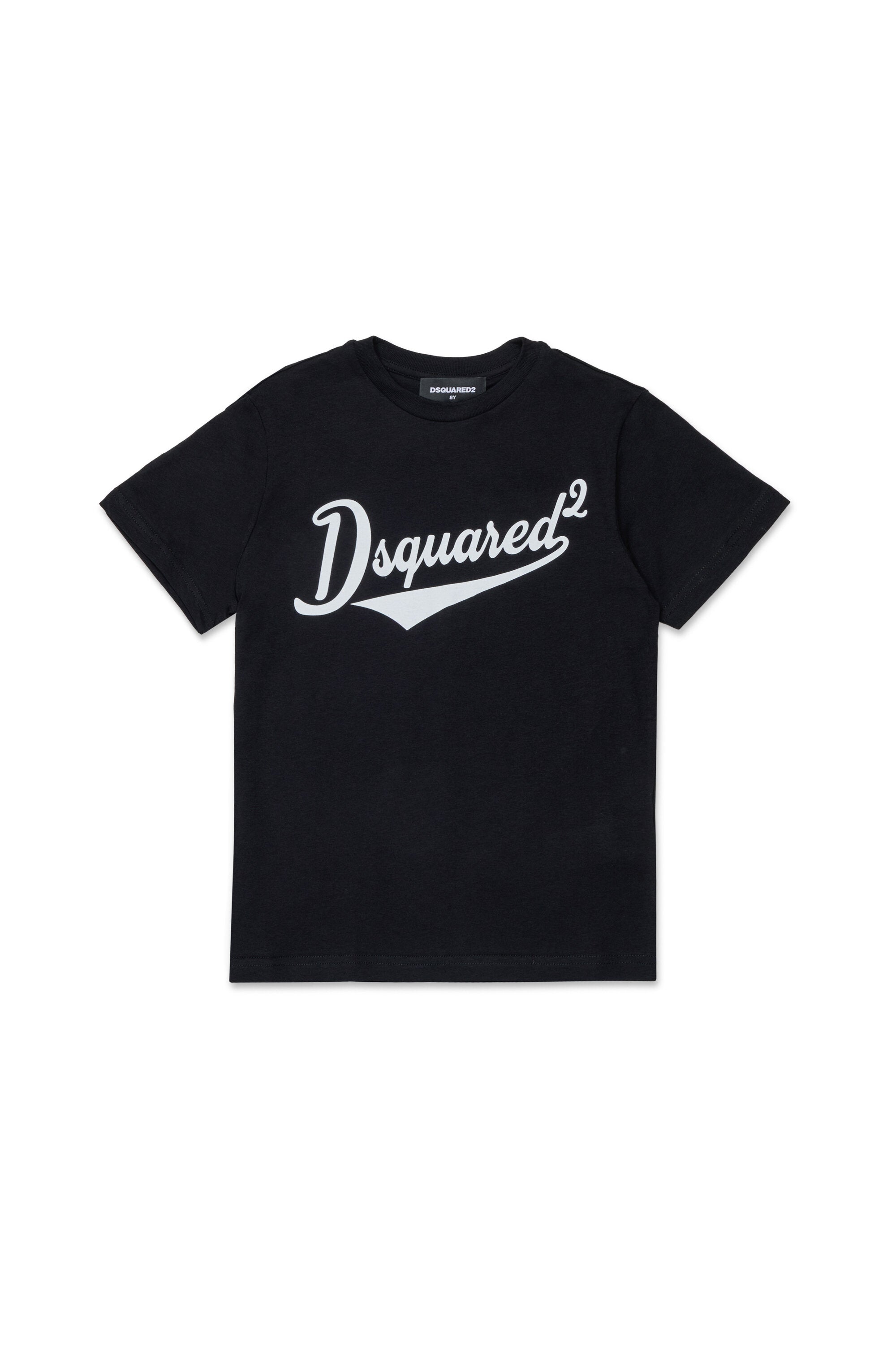 Crew-neck T-shirt with printed logo