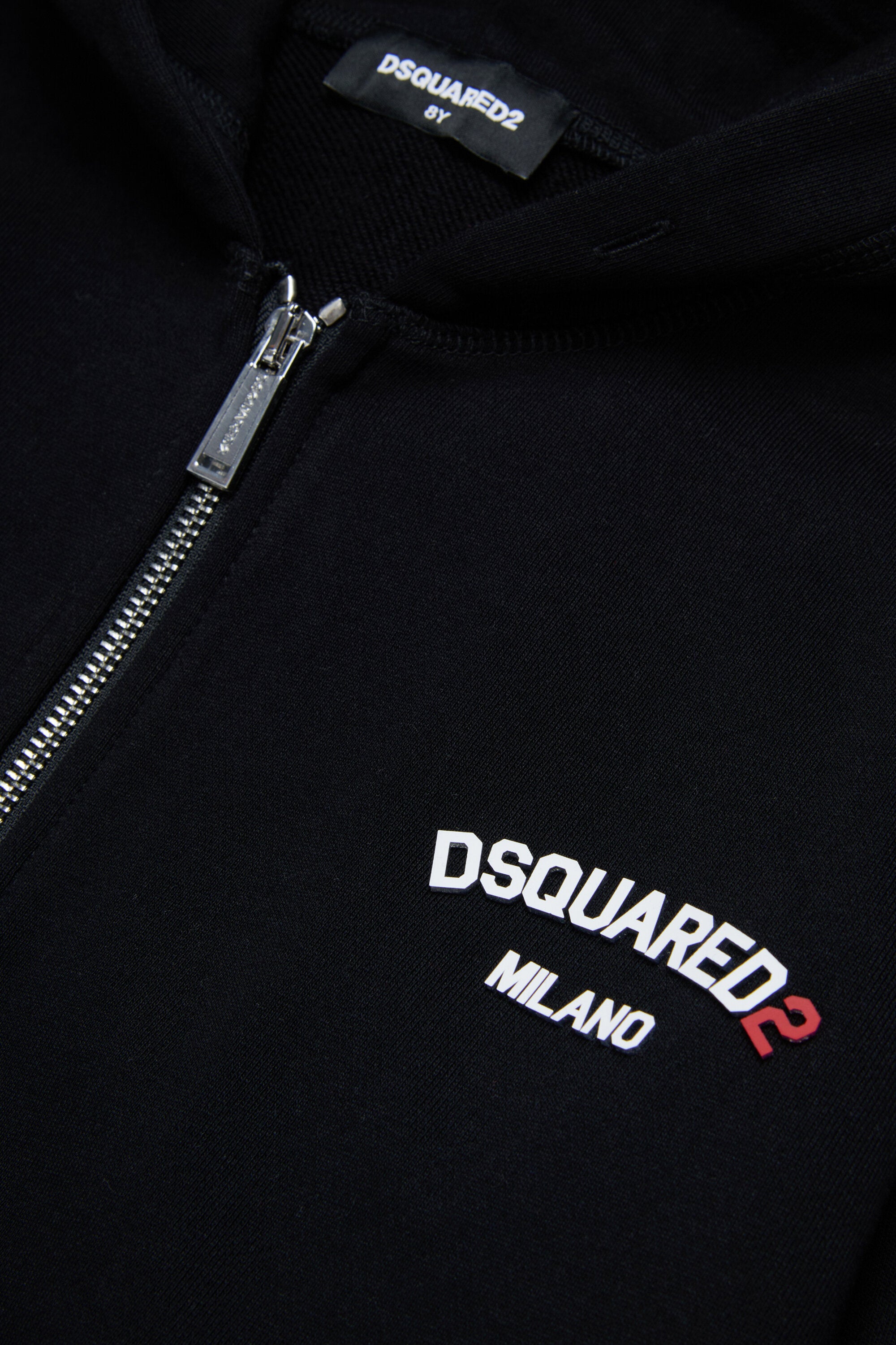 Sudadera con cremallera completa y logo