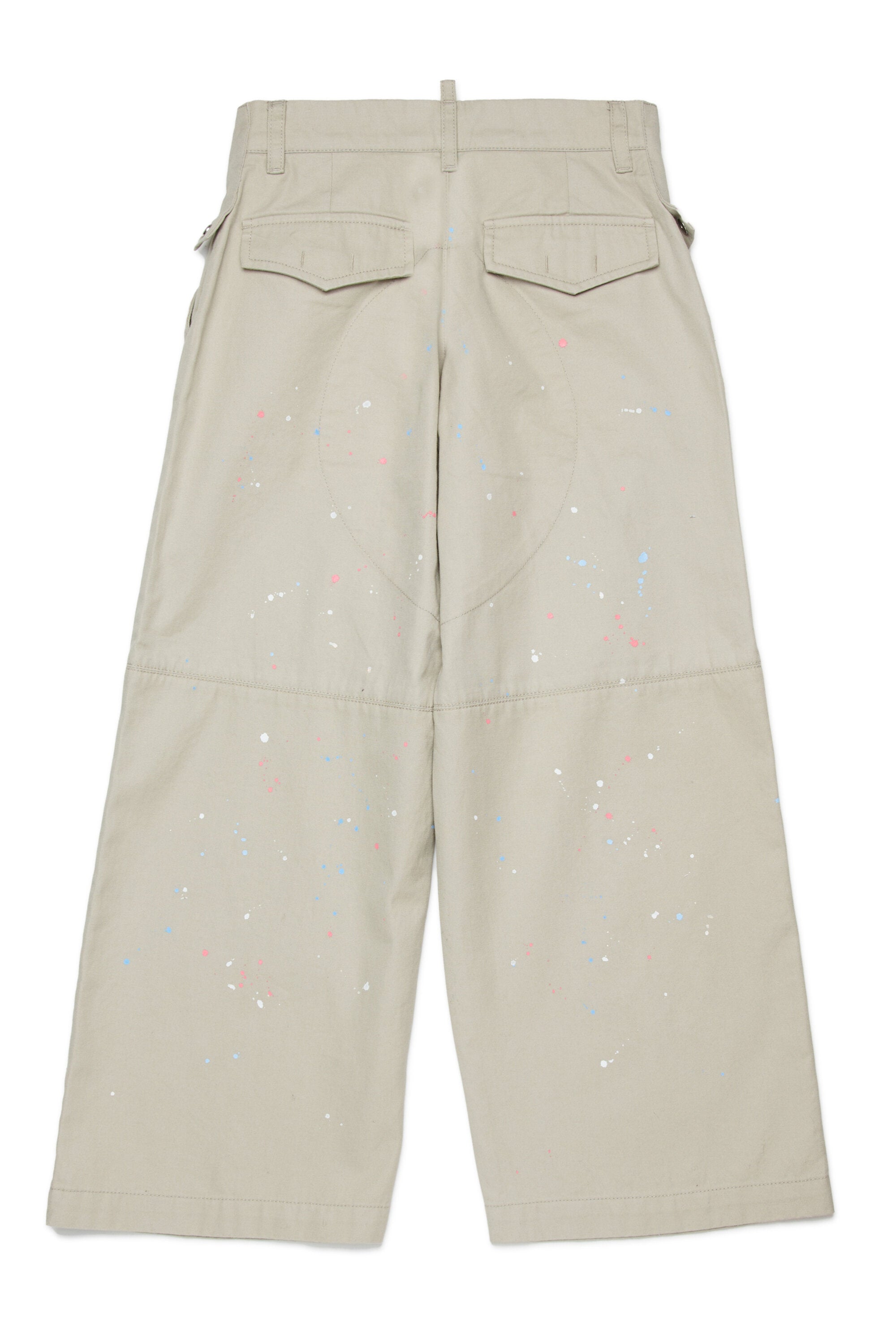 Pantalones efecto salpicado