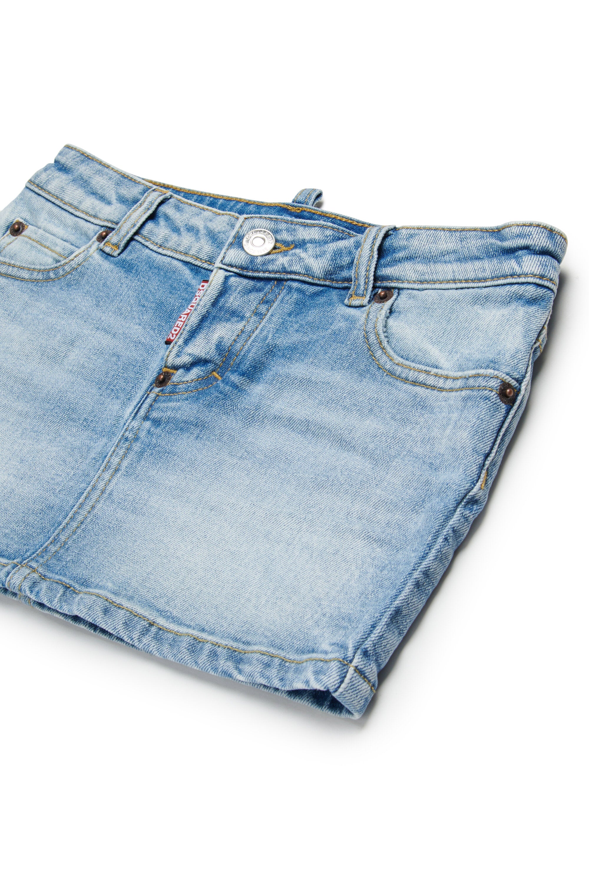 Minifalda vaquera con logo