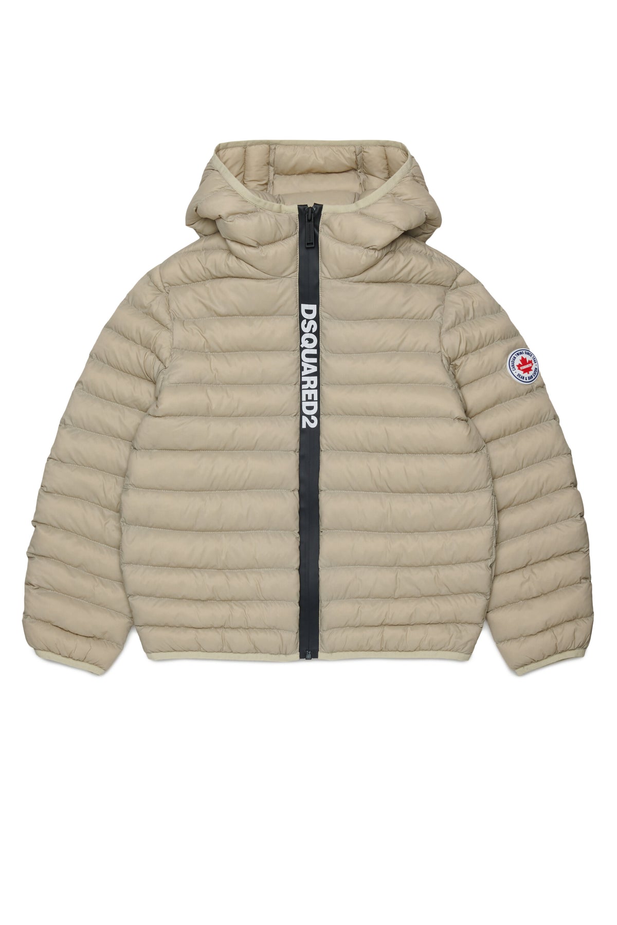 Chaqueta acolchada con logo estampado