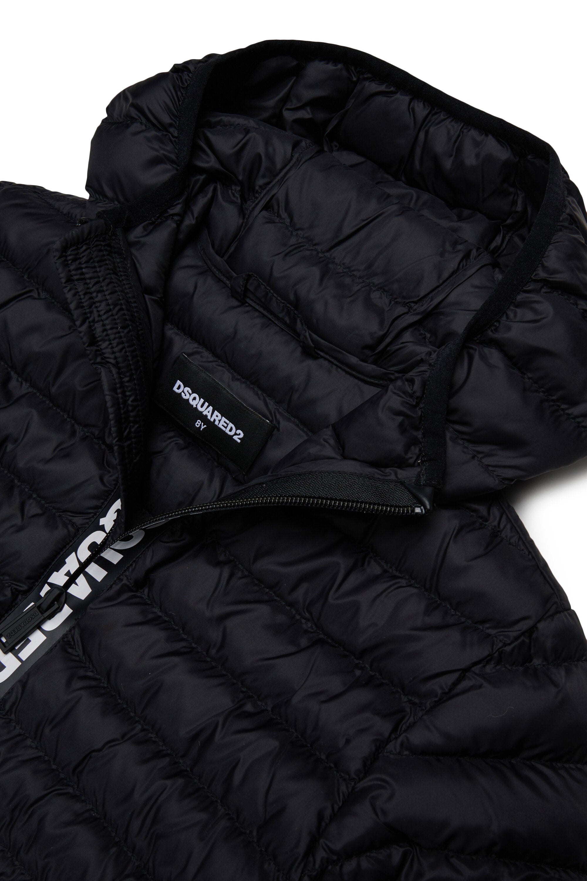 Chaqueta acolchada con logo estampado