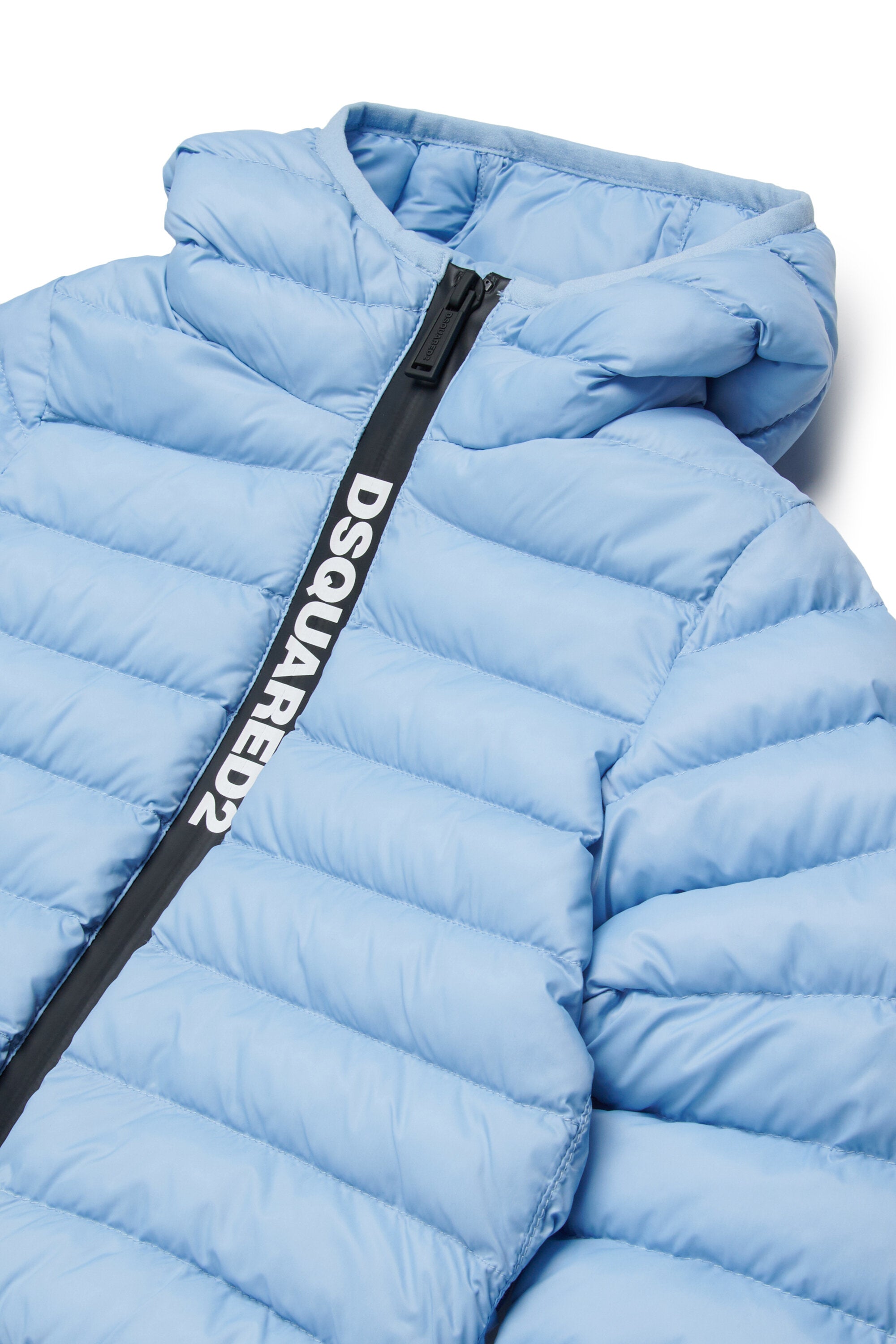 Padded jacket with printed logo