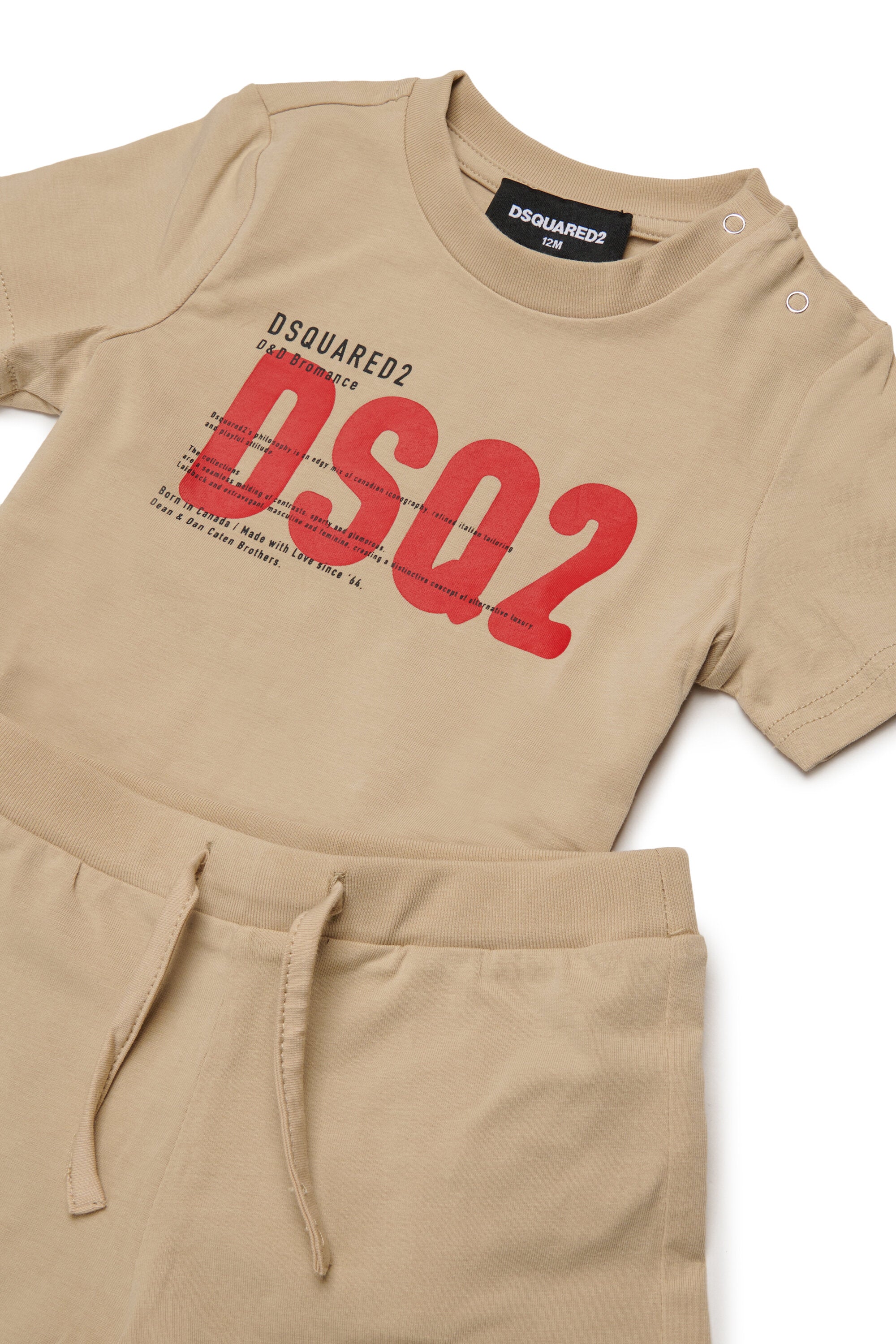 Baby jumpsuit with Dsquared2 logo