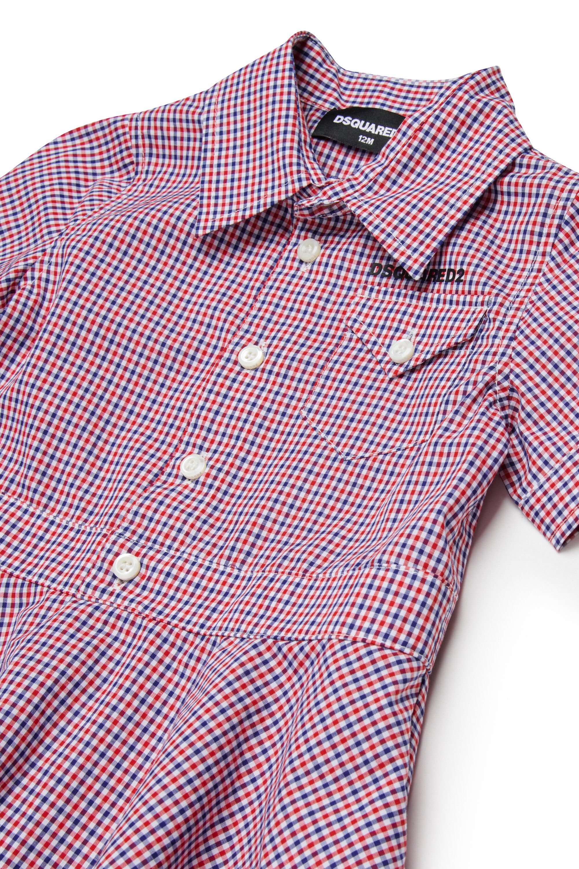 Shirt dress with logo