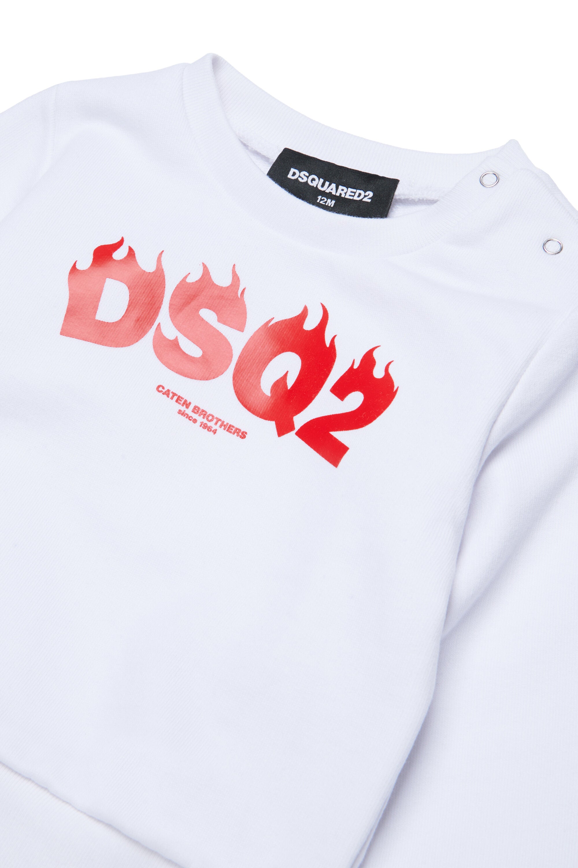 Crew neck sweatshirt with DSQ2 logo