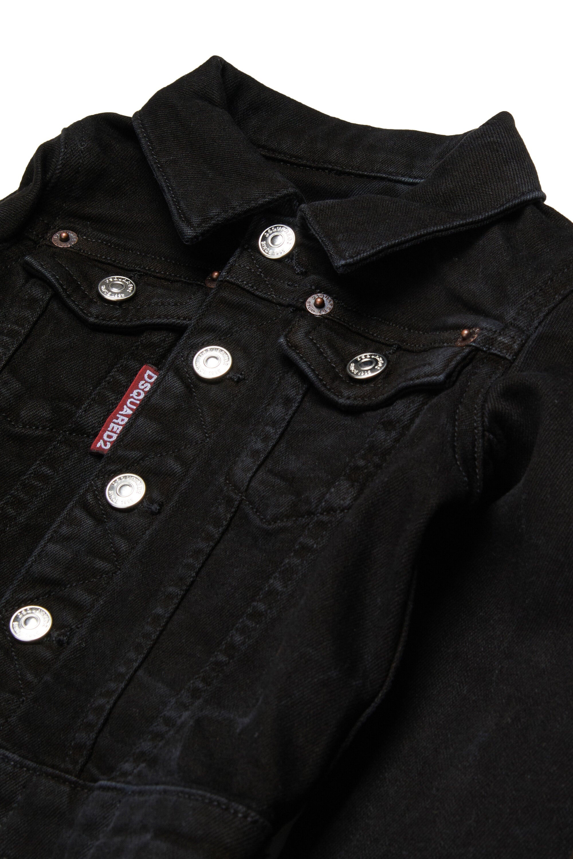 Chaqueta vaquera con logo estampado