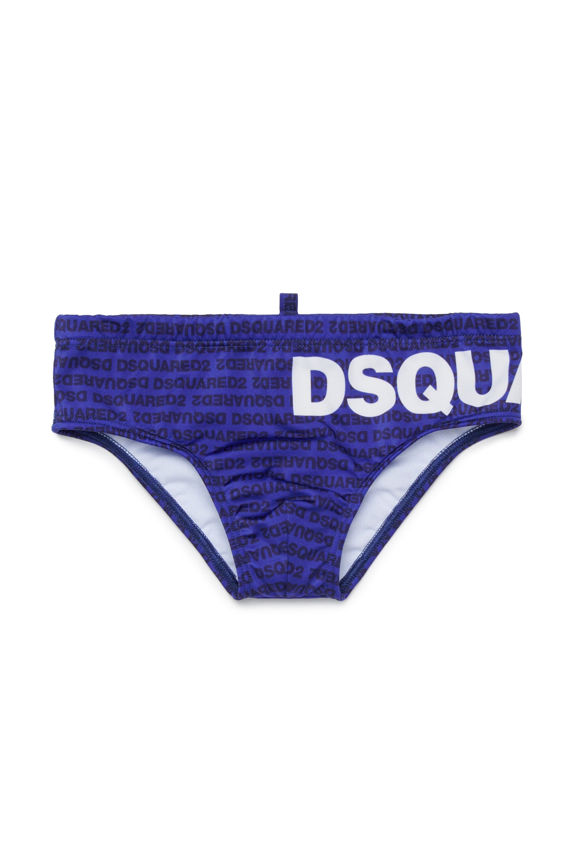 Bañador slip con logo por todas partes