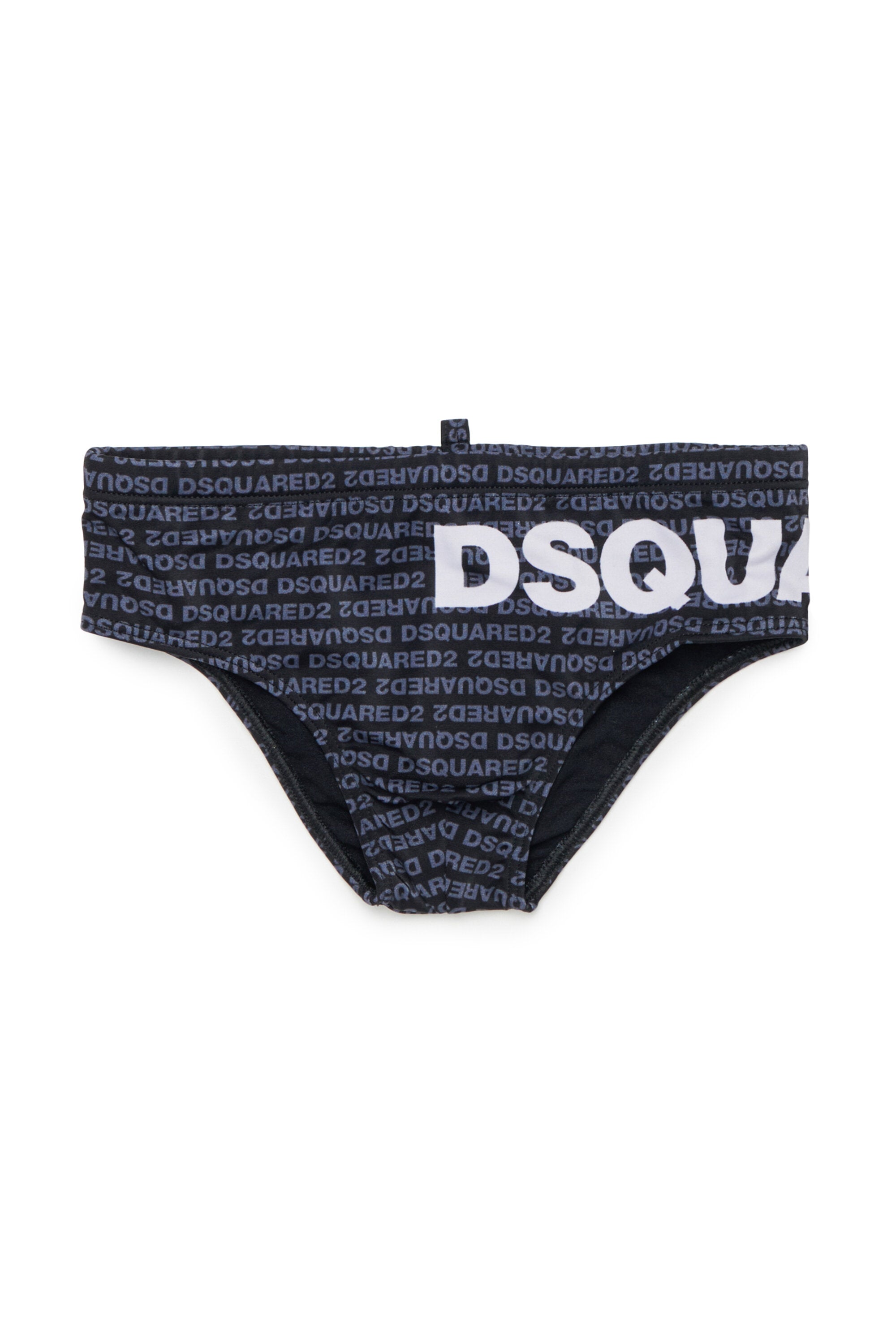 Bañador slip con logo por todas partes