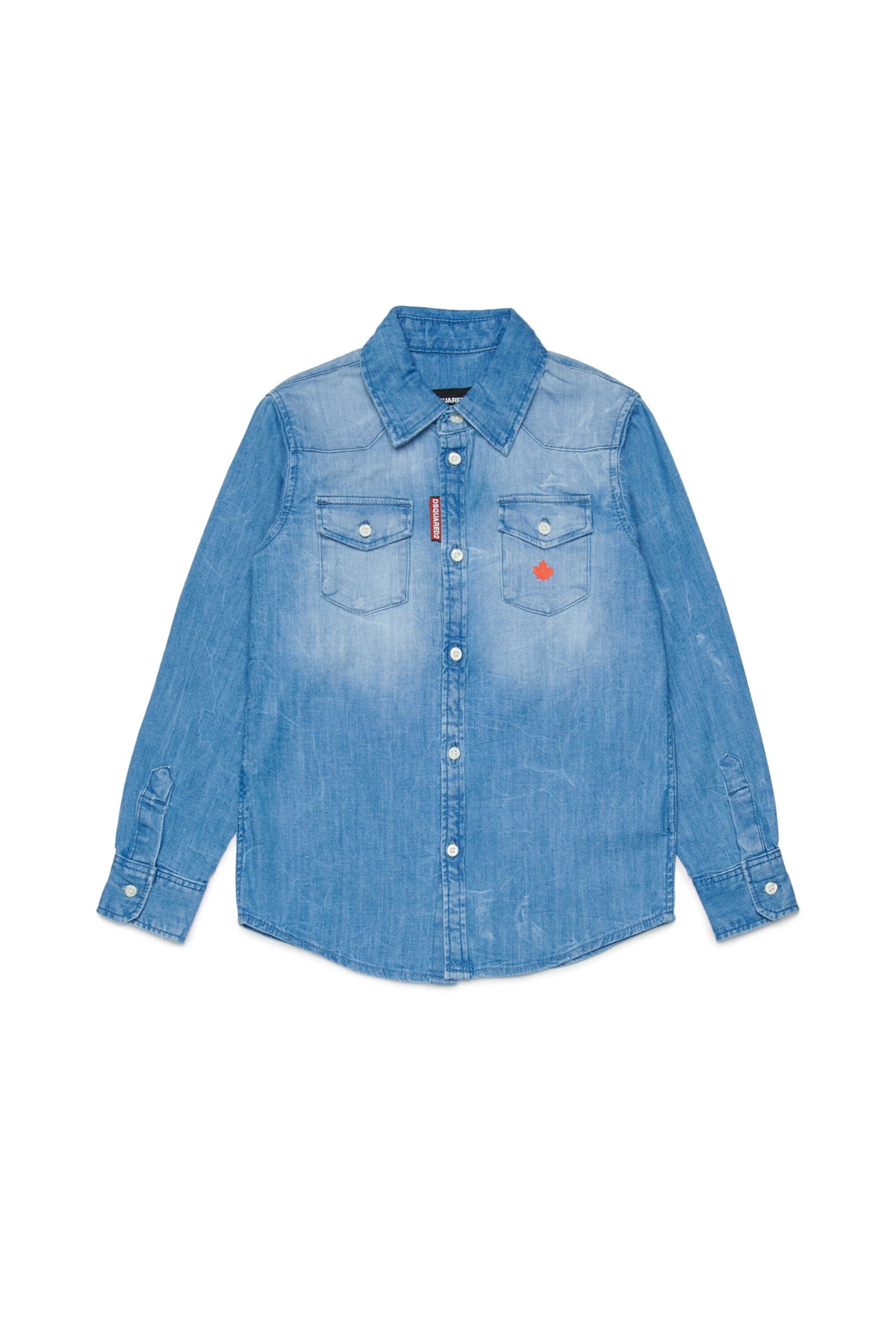 Camisa vaquera con logo