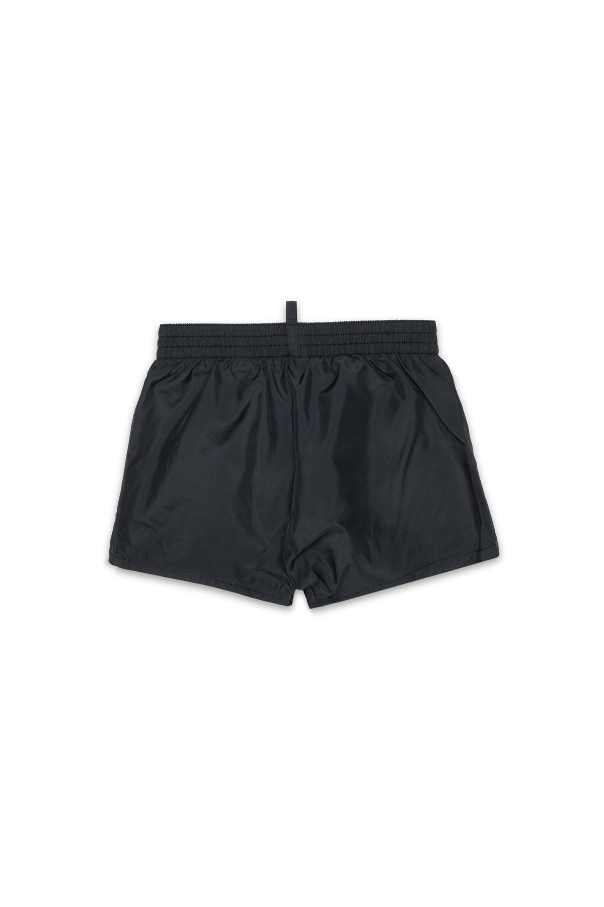Boxer swim trunks with logo