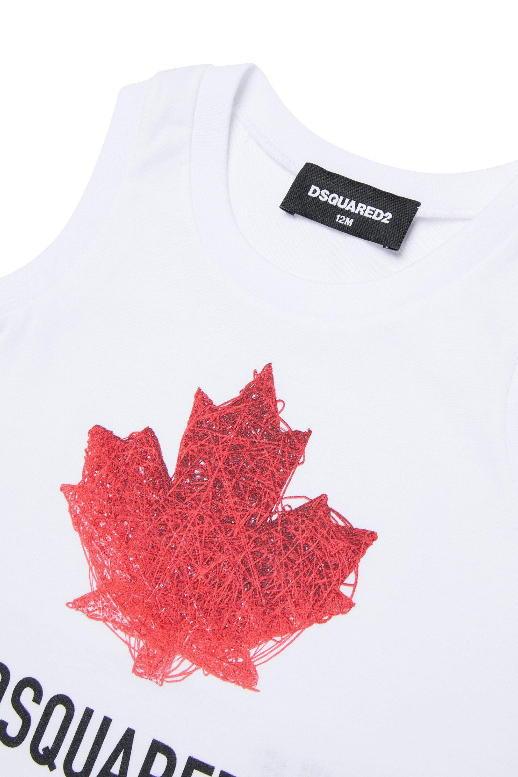 Sleeveless T-shirt with logo