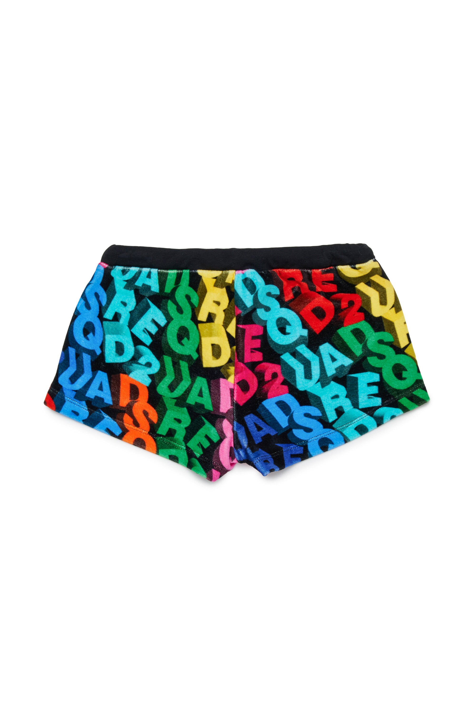 Shorts de punto con logo allover